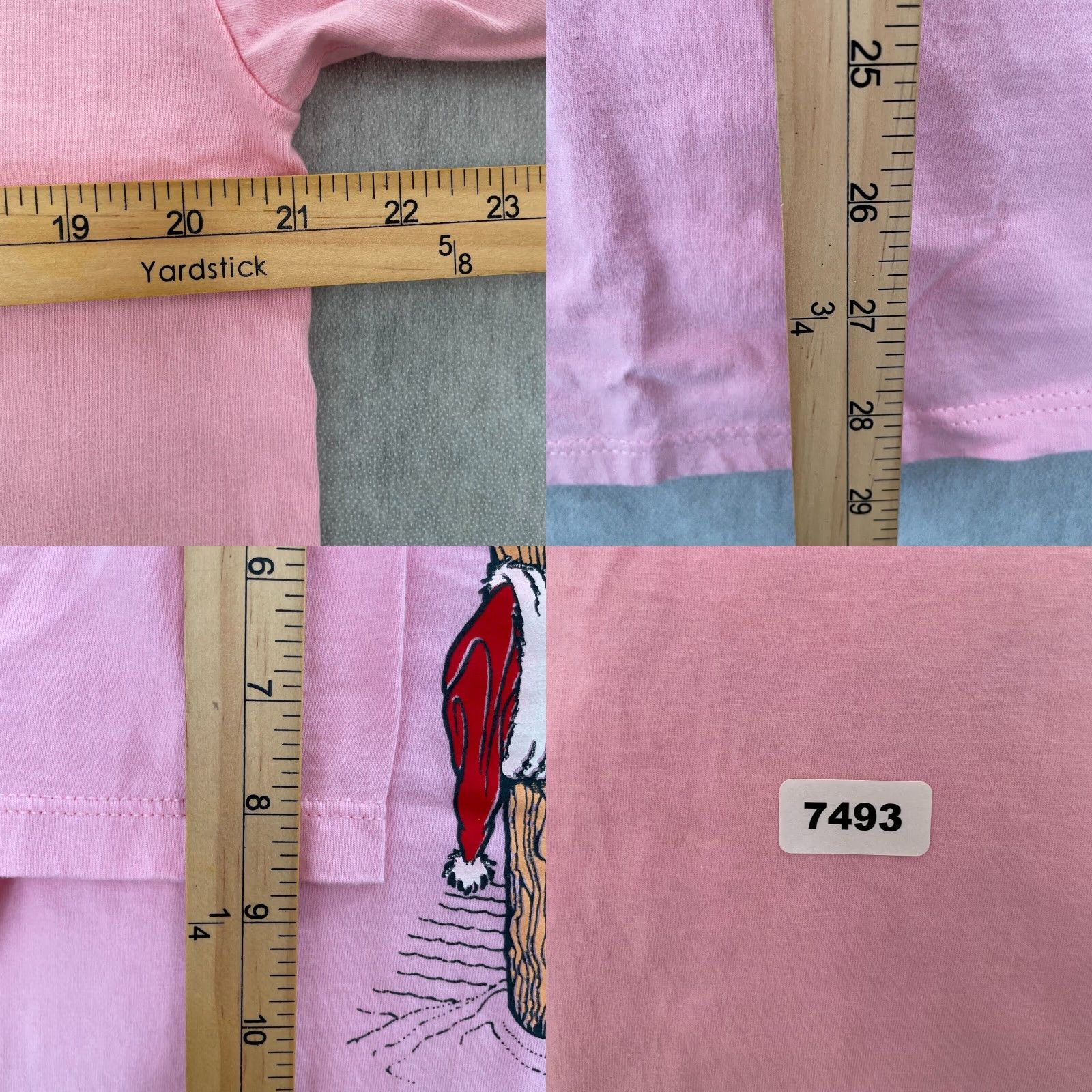 Jerzees VINTAGE Jerzees Christmas Shirt Adult XL Pink Santa Claus 80s Holiday Men Size US XL / EU 56 / 4 - 8 Thumbnail