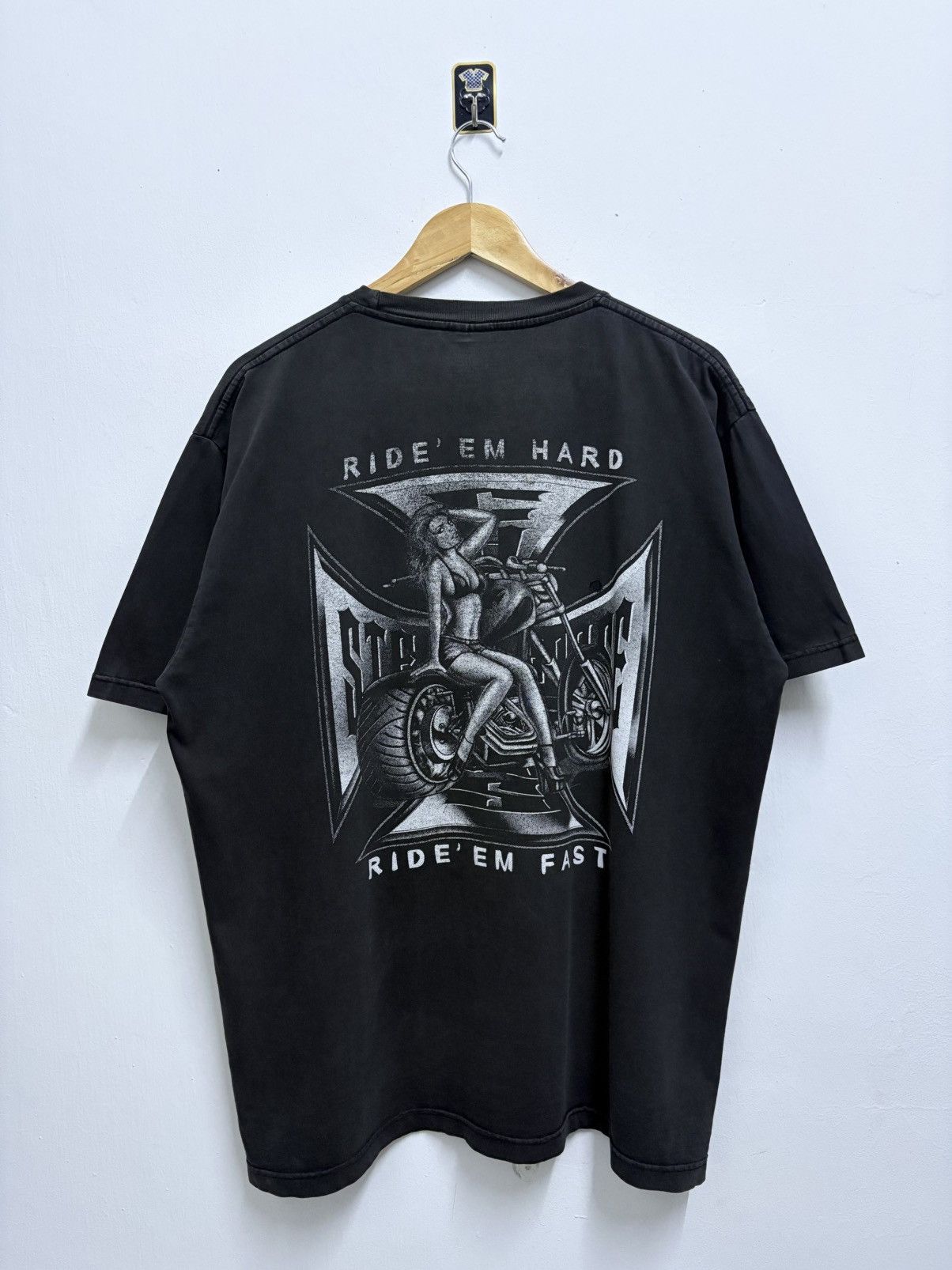 West Coast Choppers 2000's Bootleg West Coast Choppers / Ride' Em Fast T-Shirt Size US XL / EU 56 / 4 - 2 Thumbnail