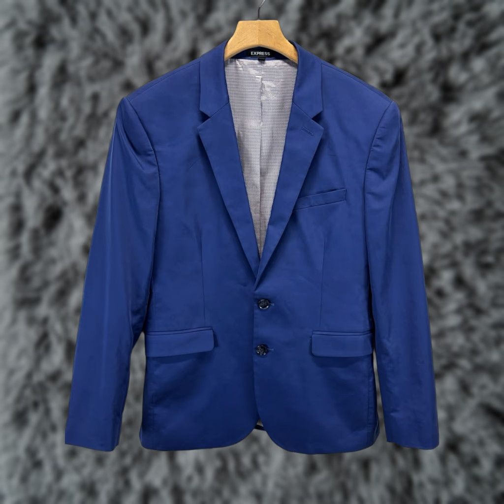 Veste Costume Express Grise Taille 8 - Portée Une Fois, Comme Neuve