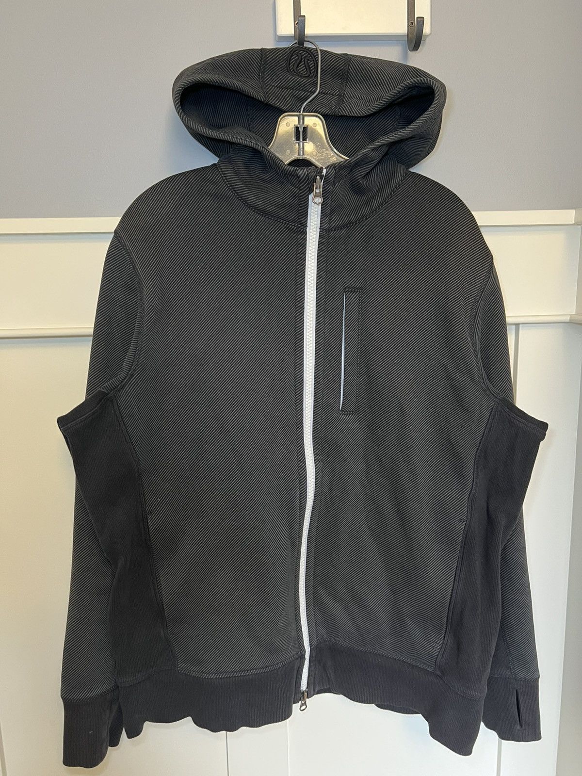 Lululemon Vintage Lululemon striped scuba high neck zip-up hoodie Size US XL / EU 56 / 4 - 1 Thumbnail