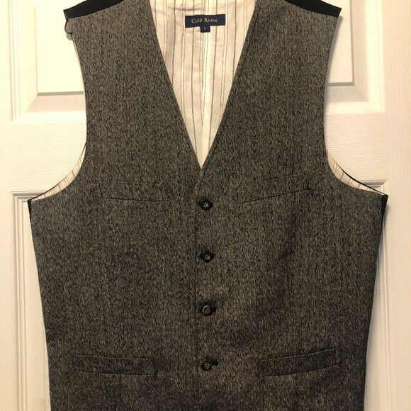 Club Room club room men's gray 65%polyester 35%rayon 5 button vest L Size US L / EU 52-54 / 3 - 1 Thumbnail