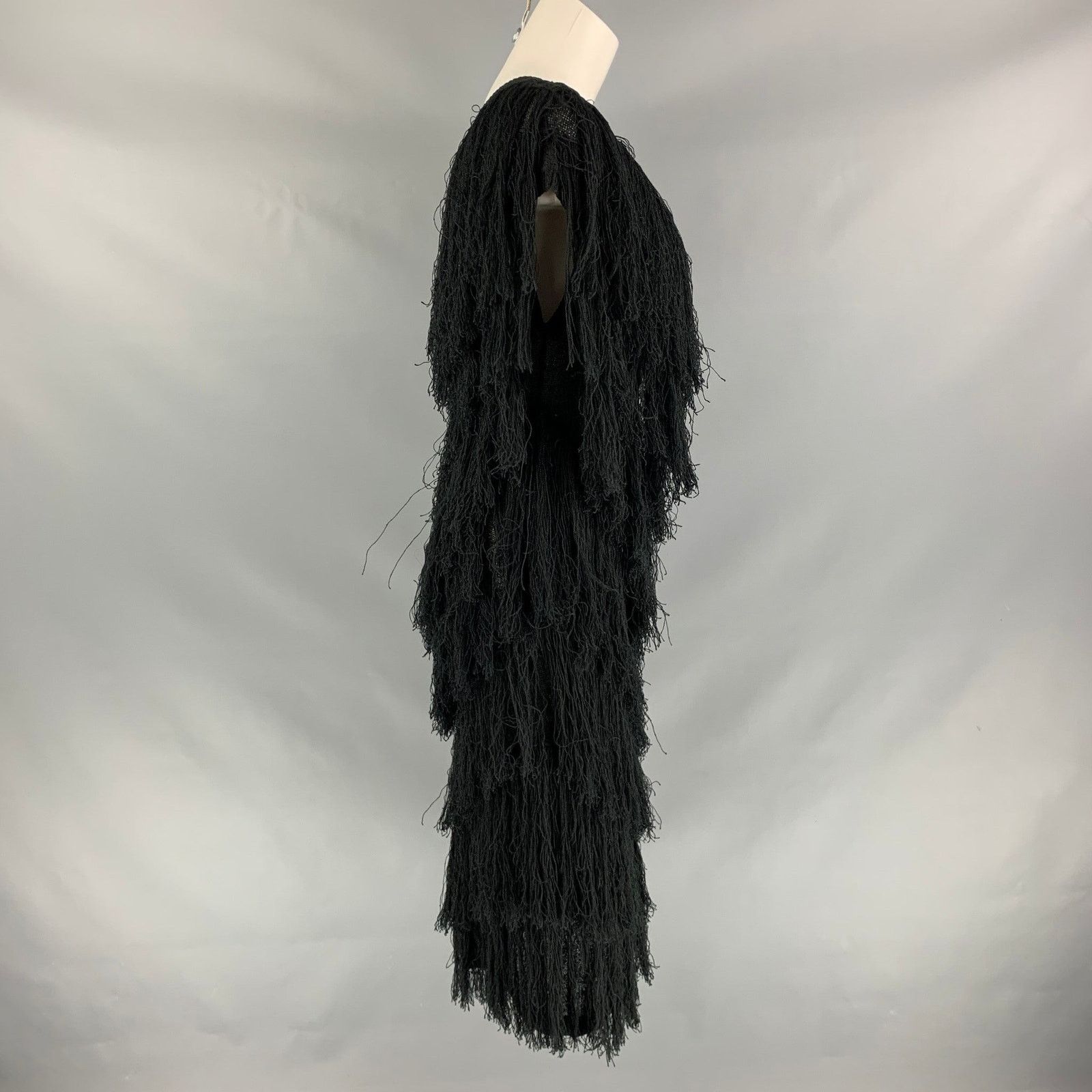 Sibling SIBLING LONDON Black Rayon Knitted Size M Dress Size M / US 6-8 / IT 42-44 - 2 Thumbnail