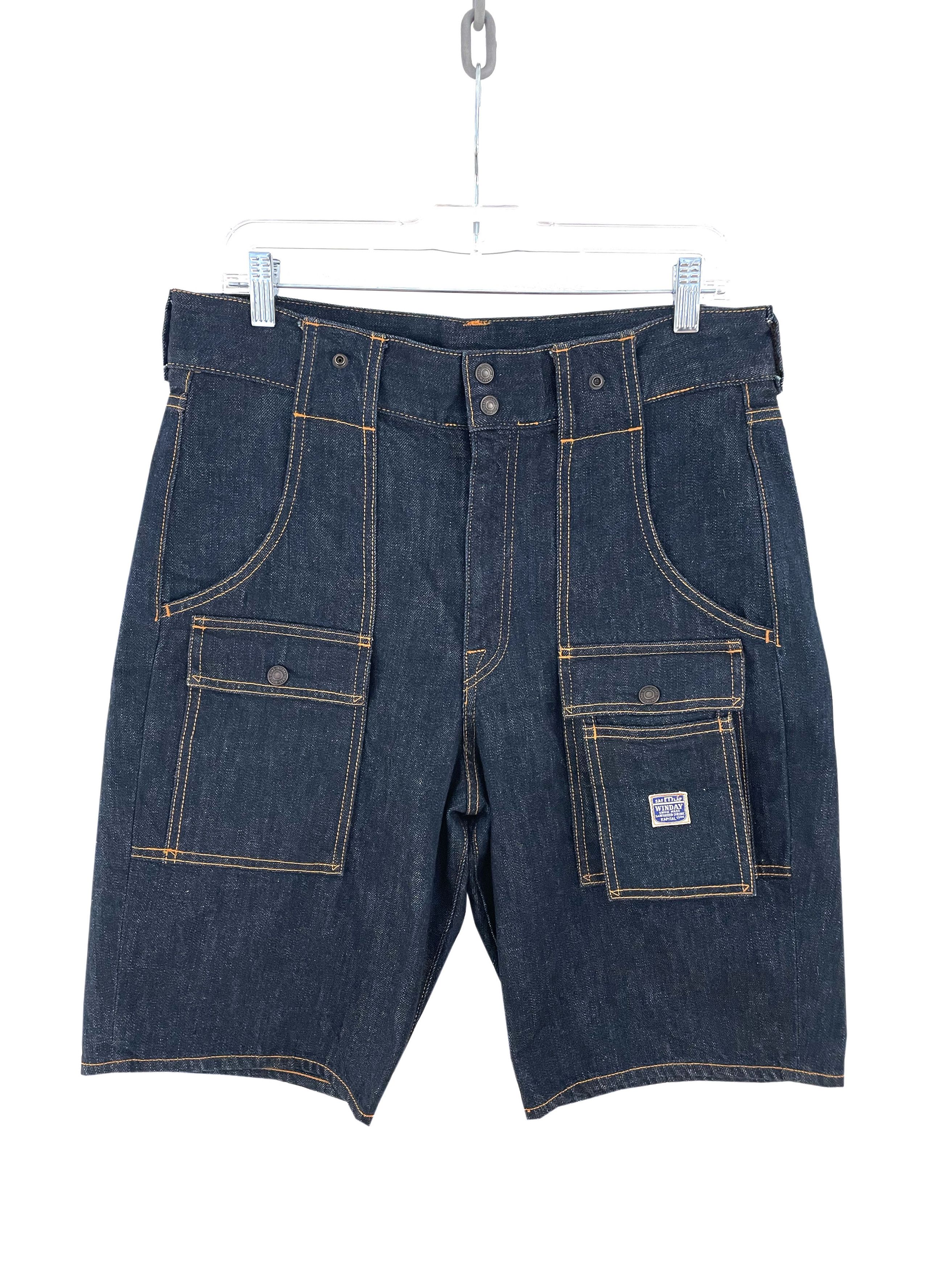 Cargo Denim Shorts