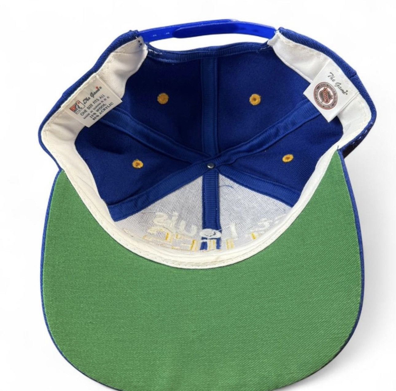 NHL Rare 90s NHL St. Louis Blues "The Game" Big Logo Snapback Size ONE SIZE - 6 Thumbnail