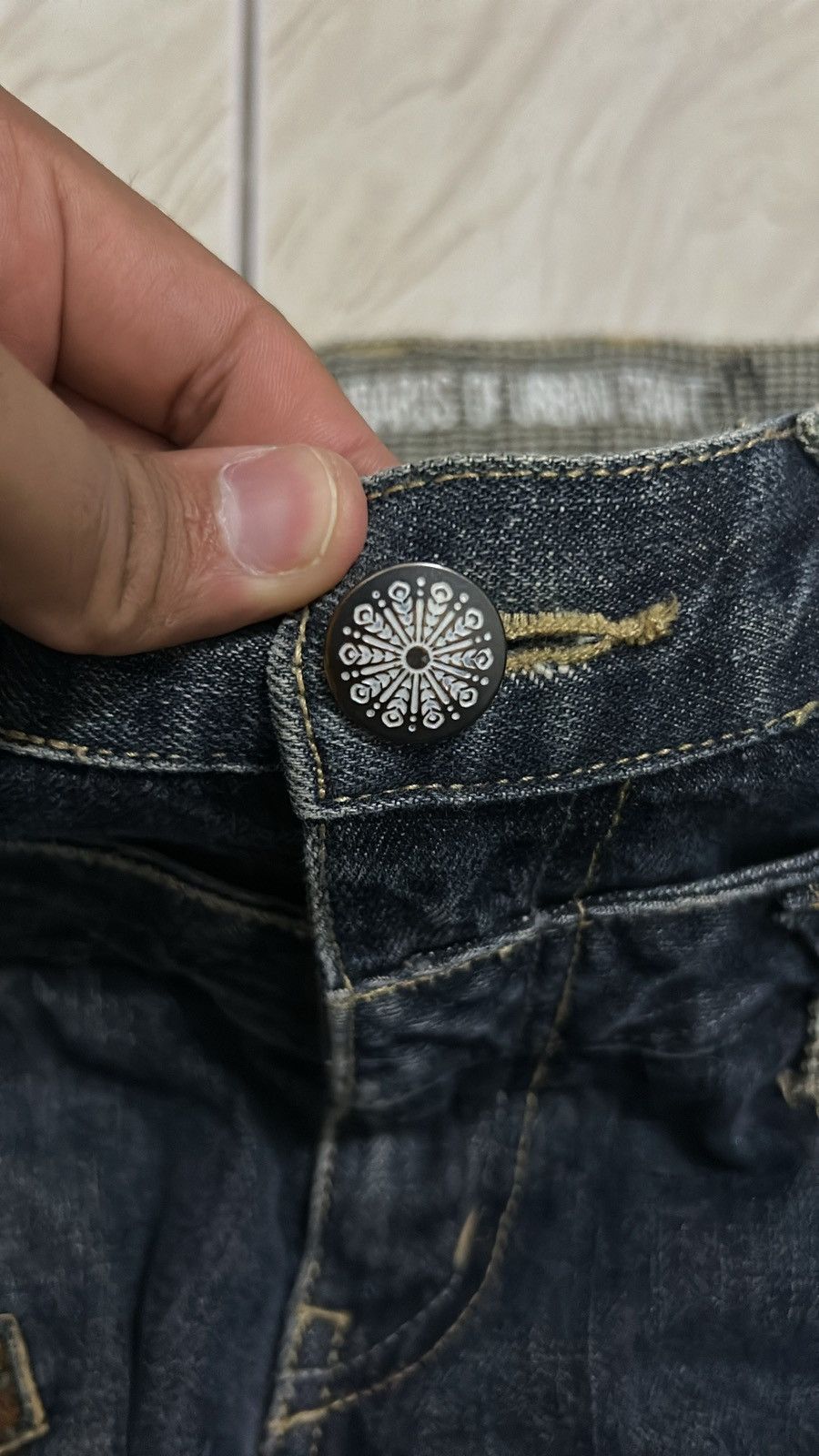 If Six Was Nine × Japanese Brand × Le Grande Bleu (L.G.B.) Standards of Urban Craft Double Waist Denim Jeans Size US 32 / EU 48 - 7 Thumbnail
