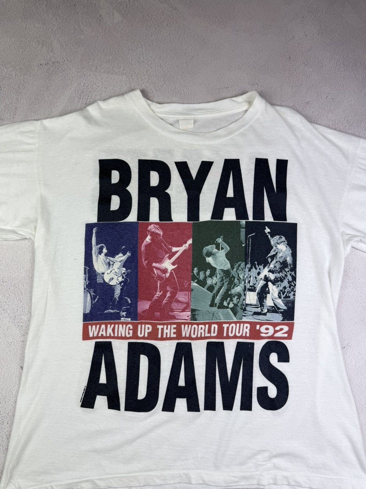 Vintage BRYAN ADAMS Waking Up The World 1992 Euro Tour Shirt Aeros Size US L / EU 52-54 / 3 - 2 Thumbnail