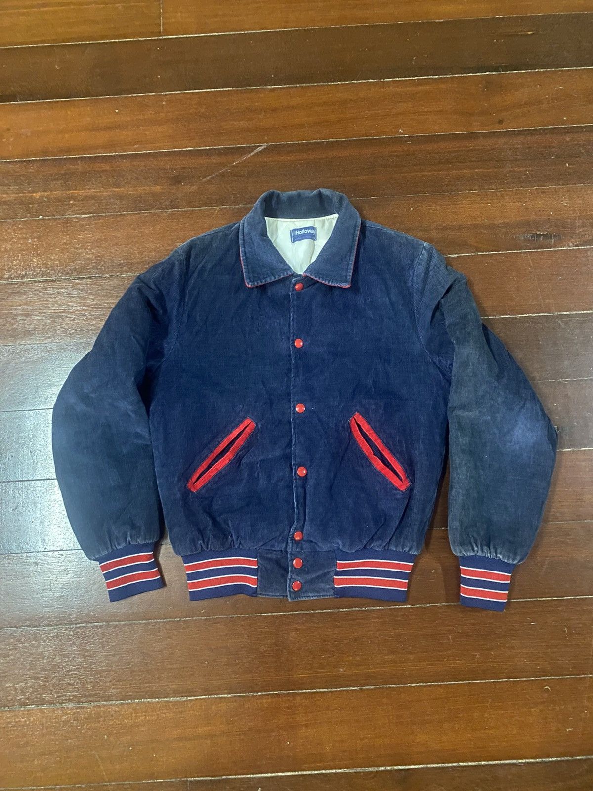 Vintage Rare vintage 70s HOLLOWAY corduroy bomber jacket Size US S / EU 44-46 / 1 - 1 Thumbnail