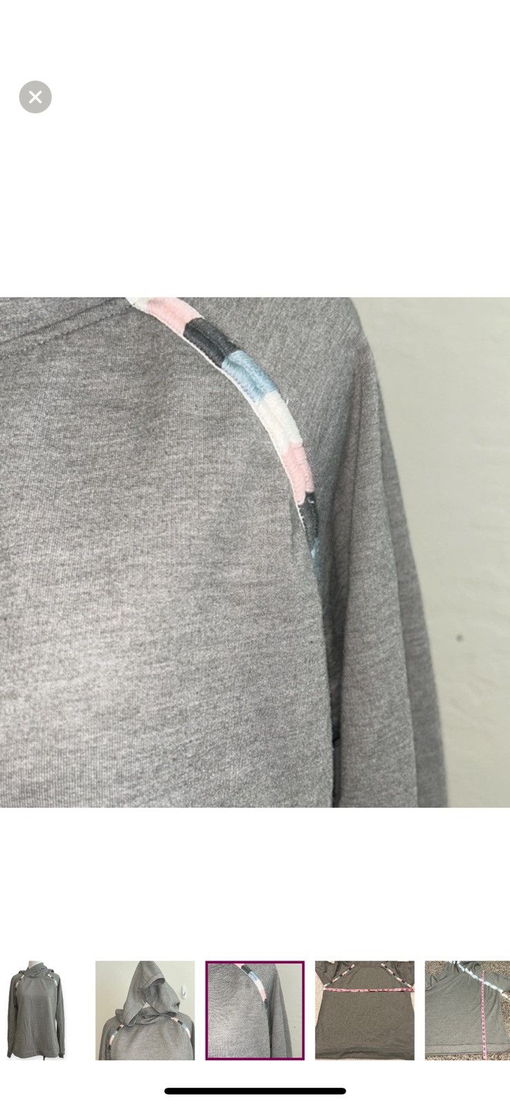 Lucky Brand Lucky brand women’s medium grey hoodie‎ Size M / US 6-8 / IT 42-44 - 3 Thumbnail