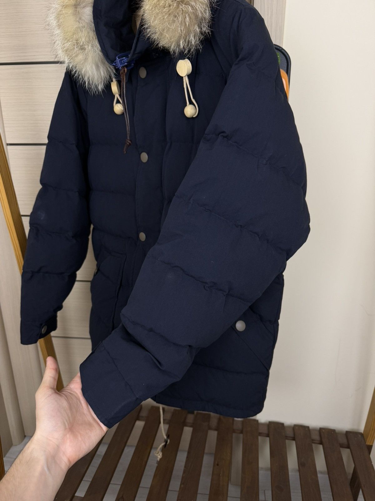 Nigel Cabourn Nigel Cabourn Down Filled Fur Hooded Puffer Jacket Size US L / EU 52-54 / 3 - 7 Thumbnail