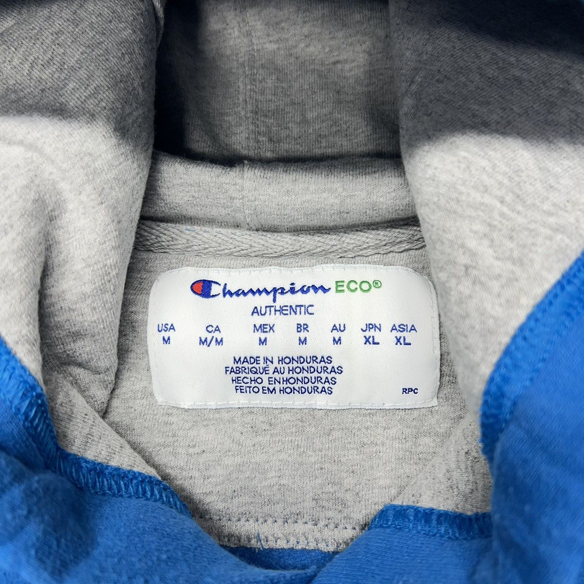 Champion Champion Eco Hoodie Blue Sweatshirt Pullover Sweater Logo Size US M / EU 48-50 / 2 - 8 Thumbnail