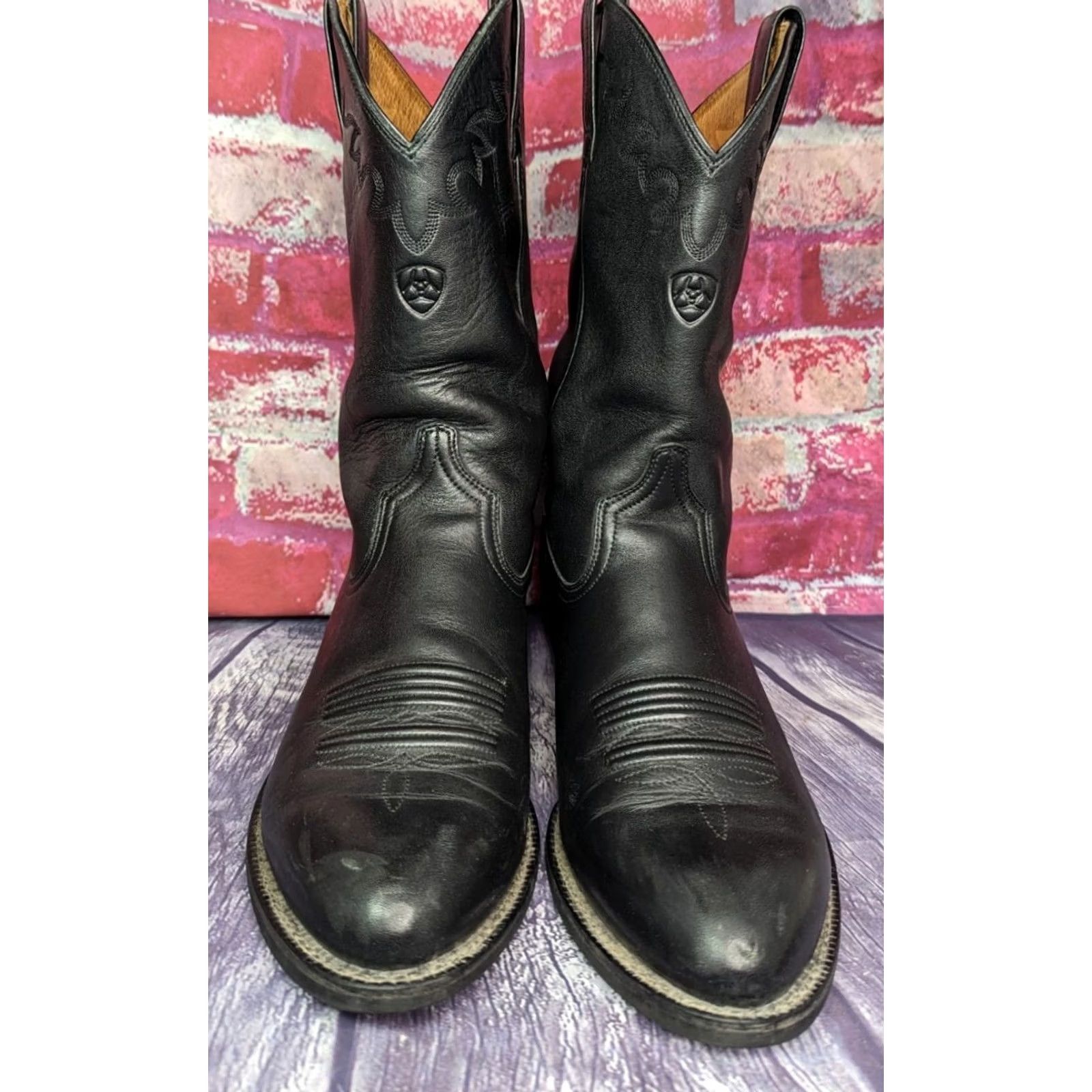 Ariat Heritage Sedona Western Boots Mens Leather Black 10.5 