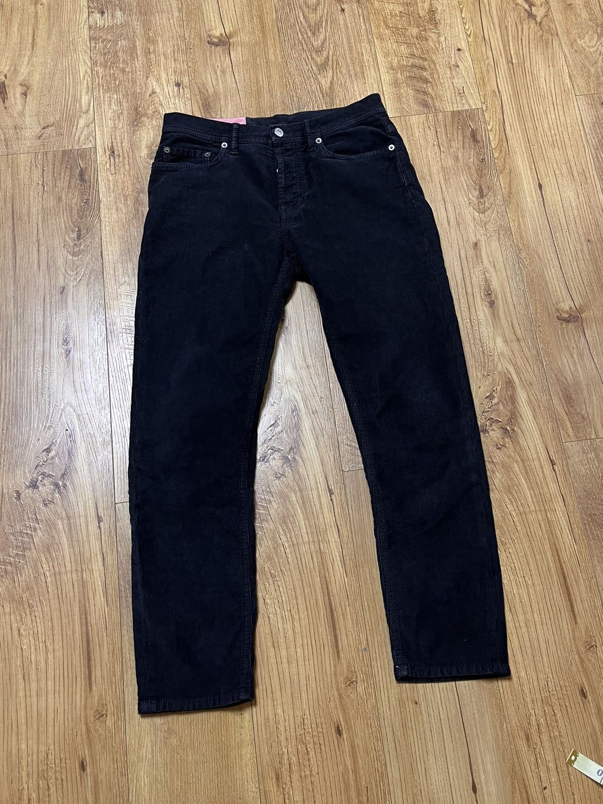 Acne Studios Acne Studios Corduroy Black Straight Denim Size US 30 / EU 46 - 1 Thumbnail
