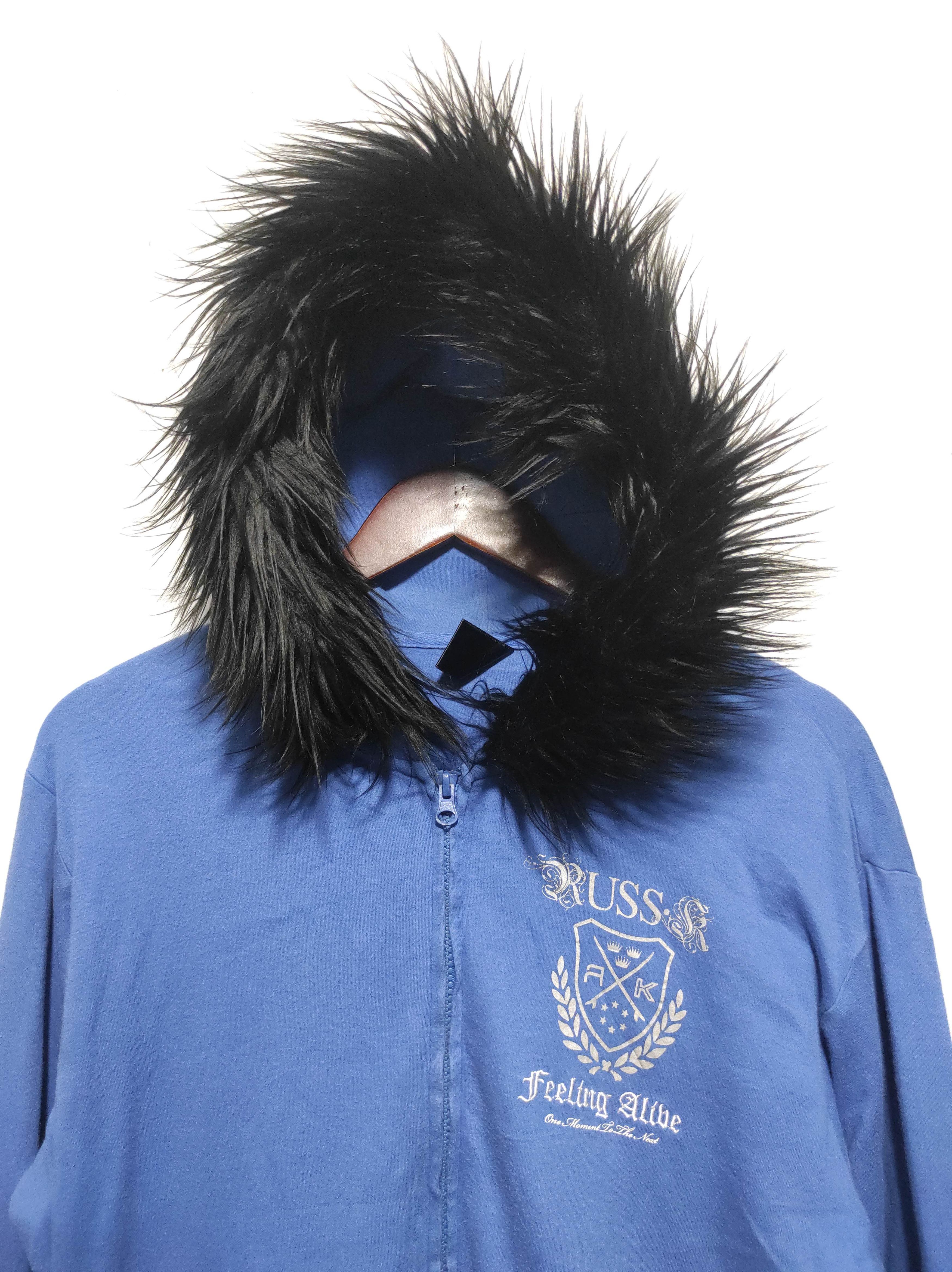 Japanese Brand Russ-K Zip Fur Hoodie IfSixWasNine LGB style Size US S / EU 44-46 / 1 - 4 Thumbnail