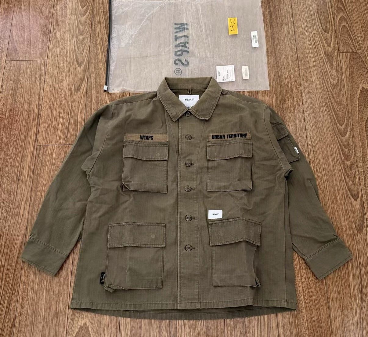 Wtaps WTAPS JUNGLE LS 01 SHIRT COTTON SATIN 2017 | Grailed