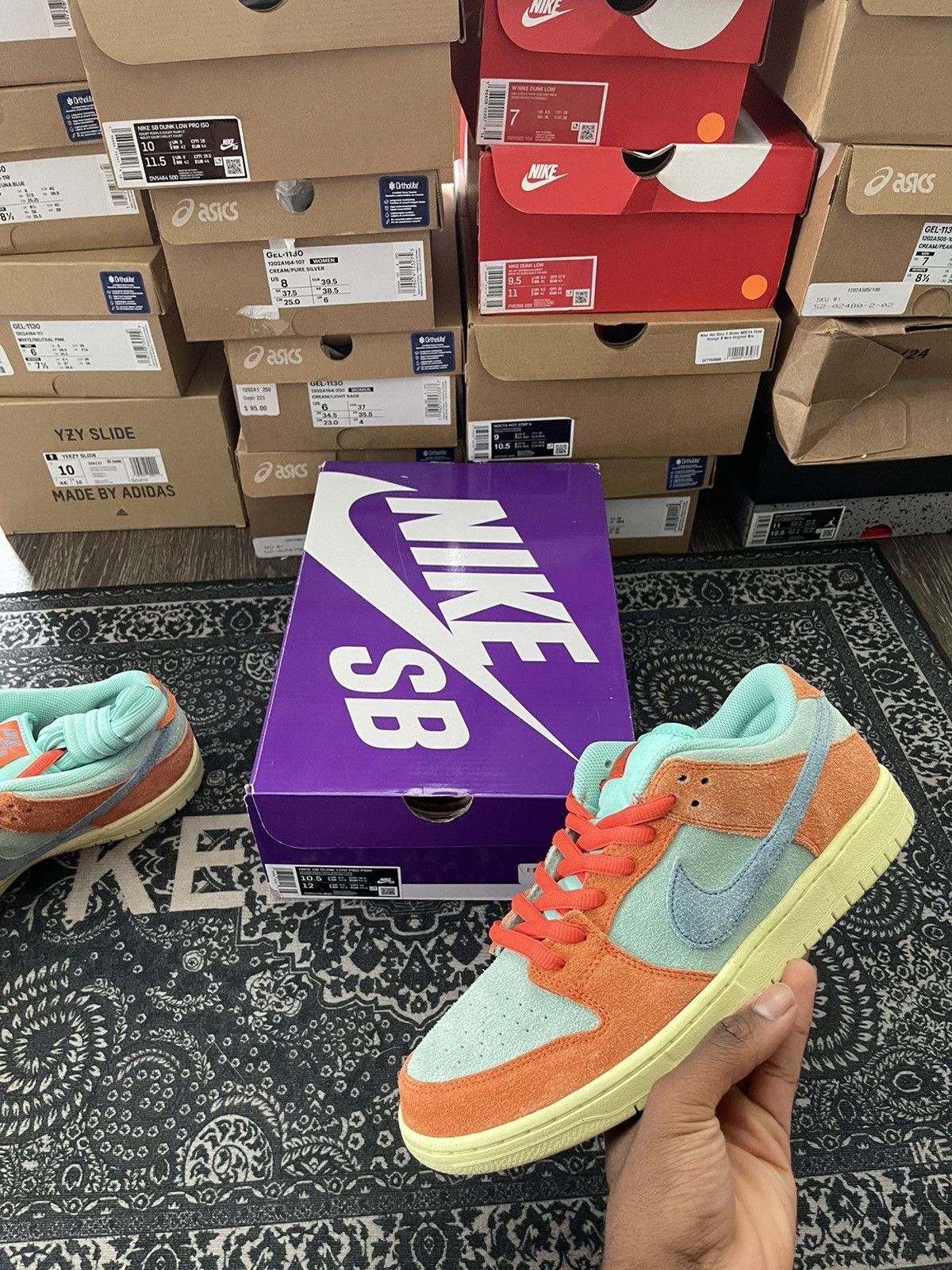 Nike Nike Dunk Low ‘Orange Emerald Rise’ Size US 10.5 / EU 43-44 - 10 Thumbnail