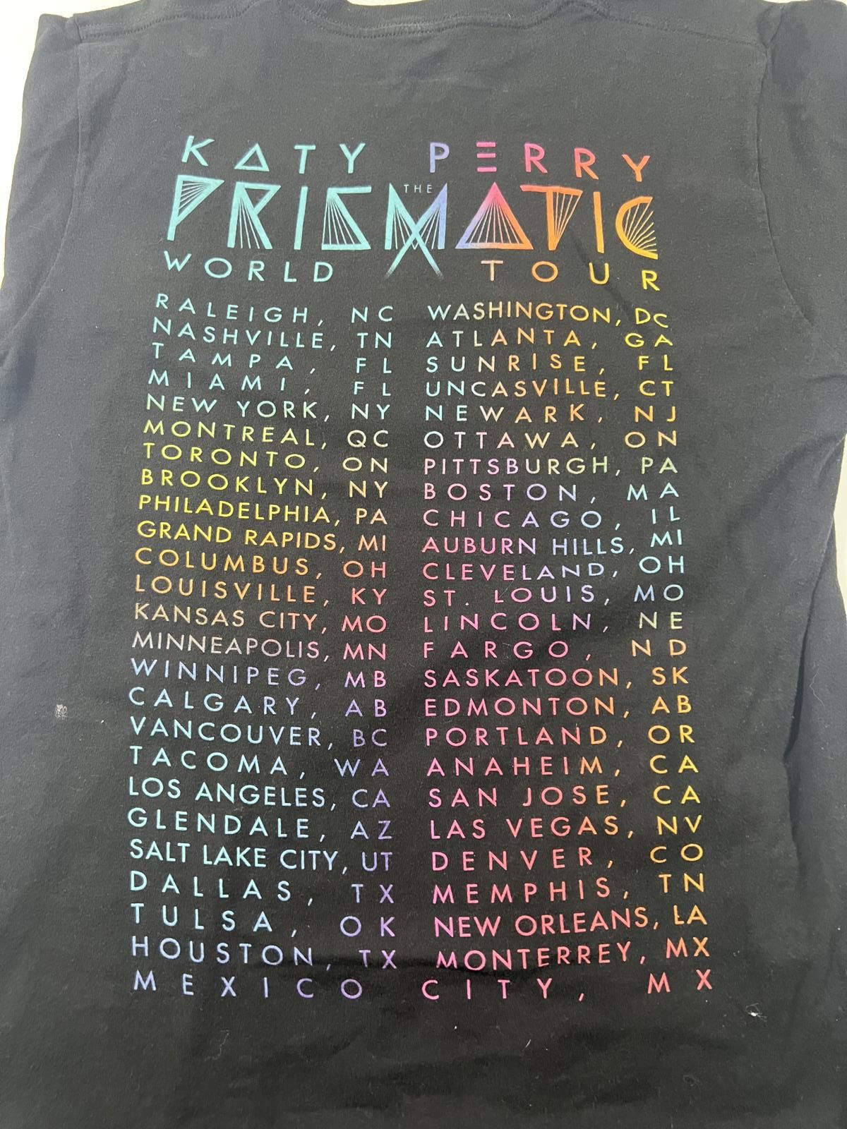 Other Katy Perry Prismatic World Tour Black Graphic T-Shirt Size US M / EU 48-50 / 2 - 4 Thumbnail