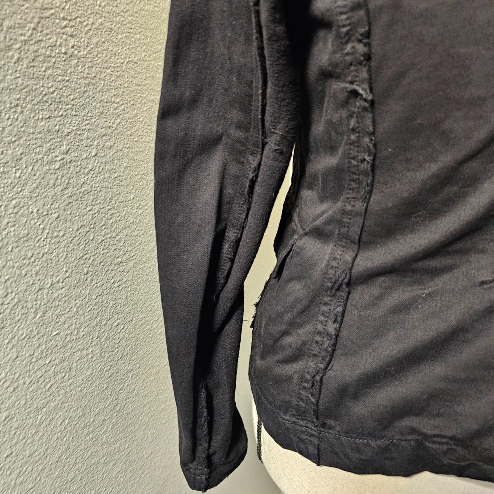 Juicy Couture Juicy Couture Jeans Women's Black Jacket Size S Cotton Bottom Sleeve Fleece Size 28" / US 6 / IT 42 - 5 Thumbnail