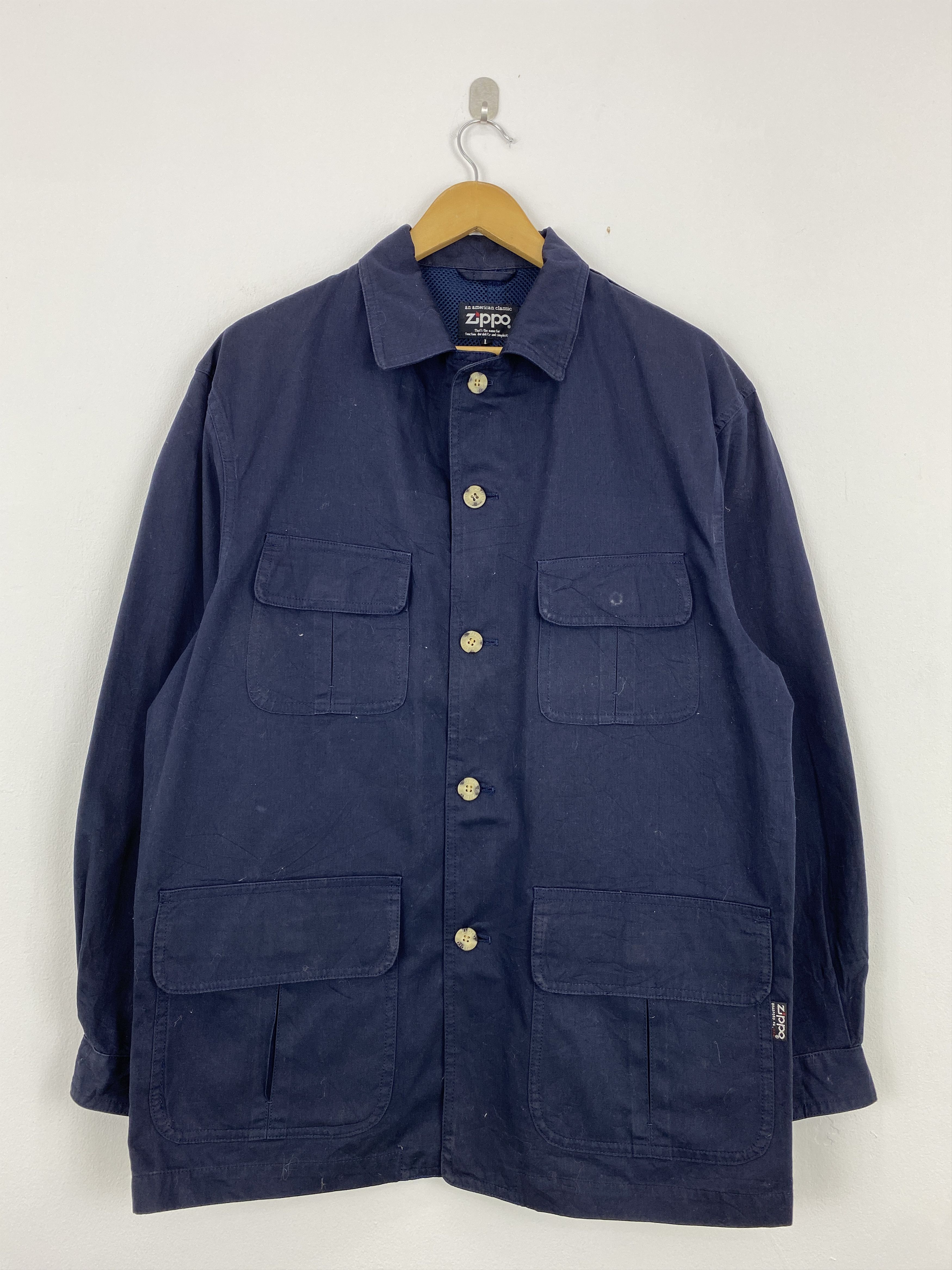 Vintage Zippo Bradford USA Button Up Multipocket Jacket
