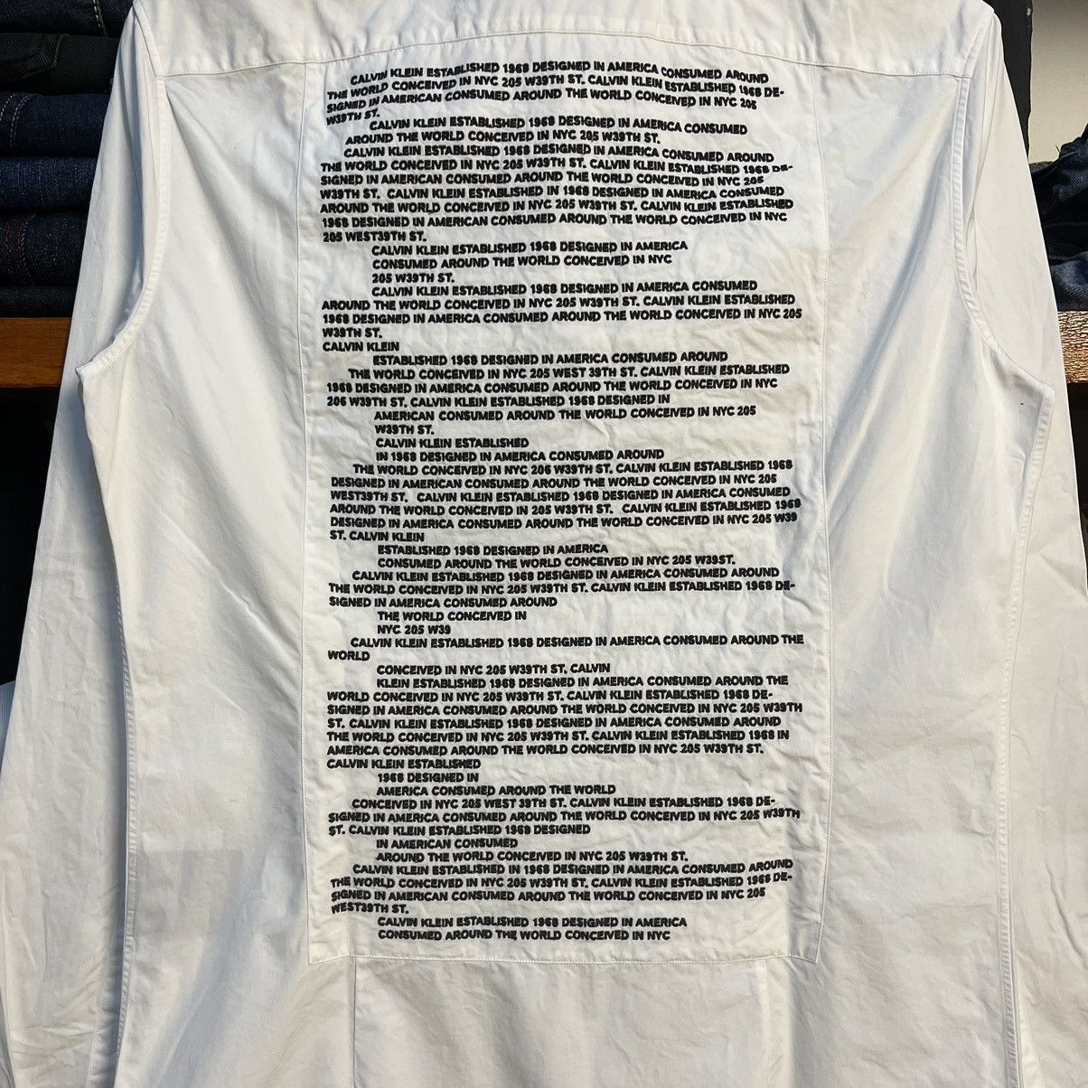 Raf Simons CALVIN KLEIN 205W39NYC Embroidered History Shirt Size US M / EU 48-50 / 2 - 4 Thumbnail