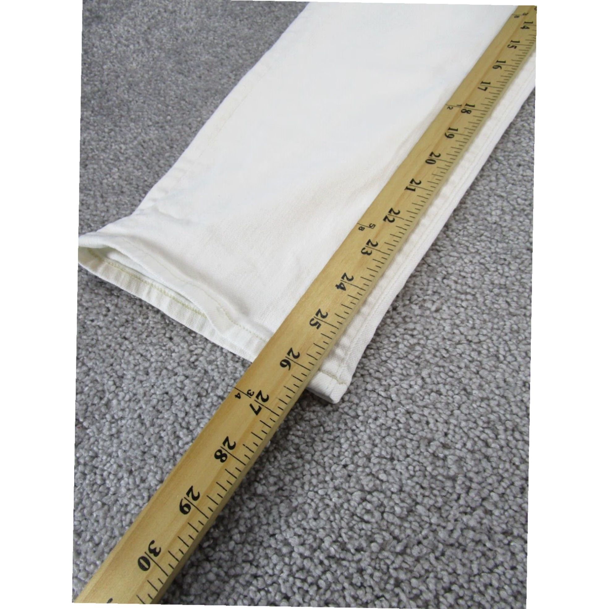 Madewell Womens Madewell Classic Straight 27 White High Rise Jeans Size 27" / US 4 / IT 40 - 7 Thumbnail