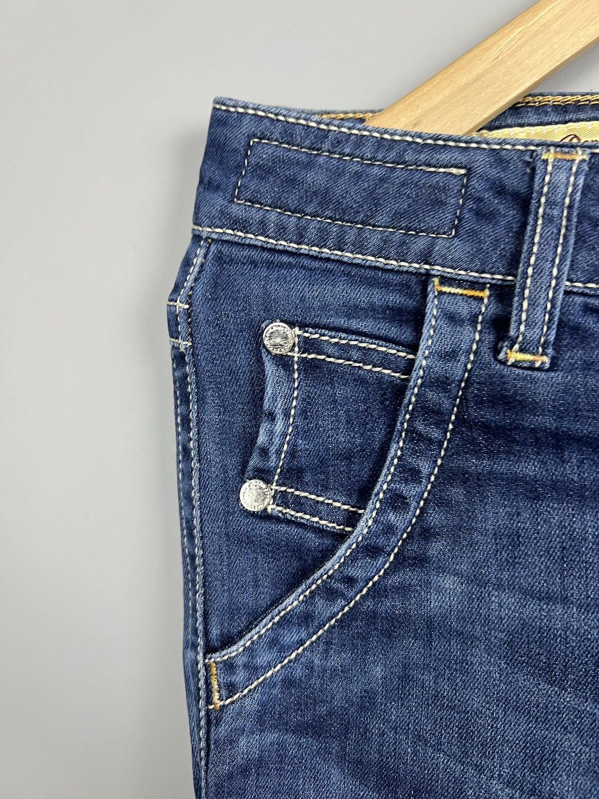 Jacob Cohen Jacob Cohen Jeans ”Girls Save The World” Blue Made in Italy Size 31" - 7 Thumbnail