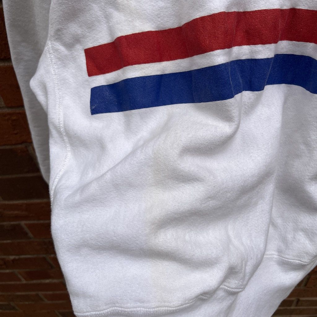 Vintage 1980s Champion Reverse Weave Puff Print Flocked in White, Men's — image 2 of 5