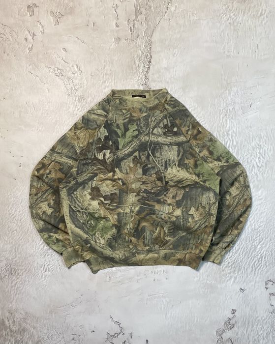 Vintage Camo Crew Neck Sweatshirt