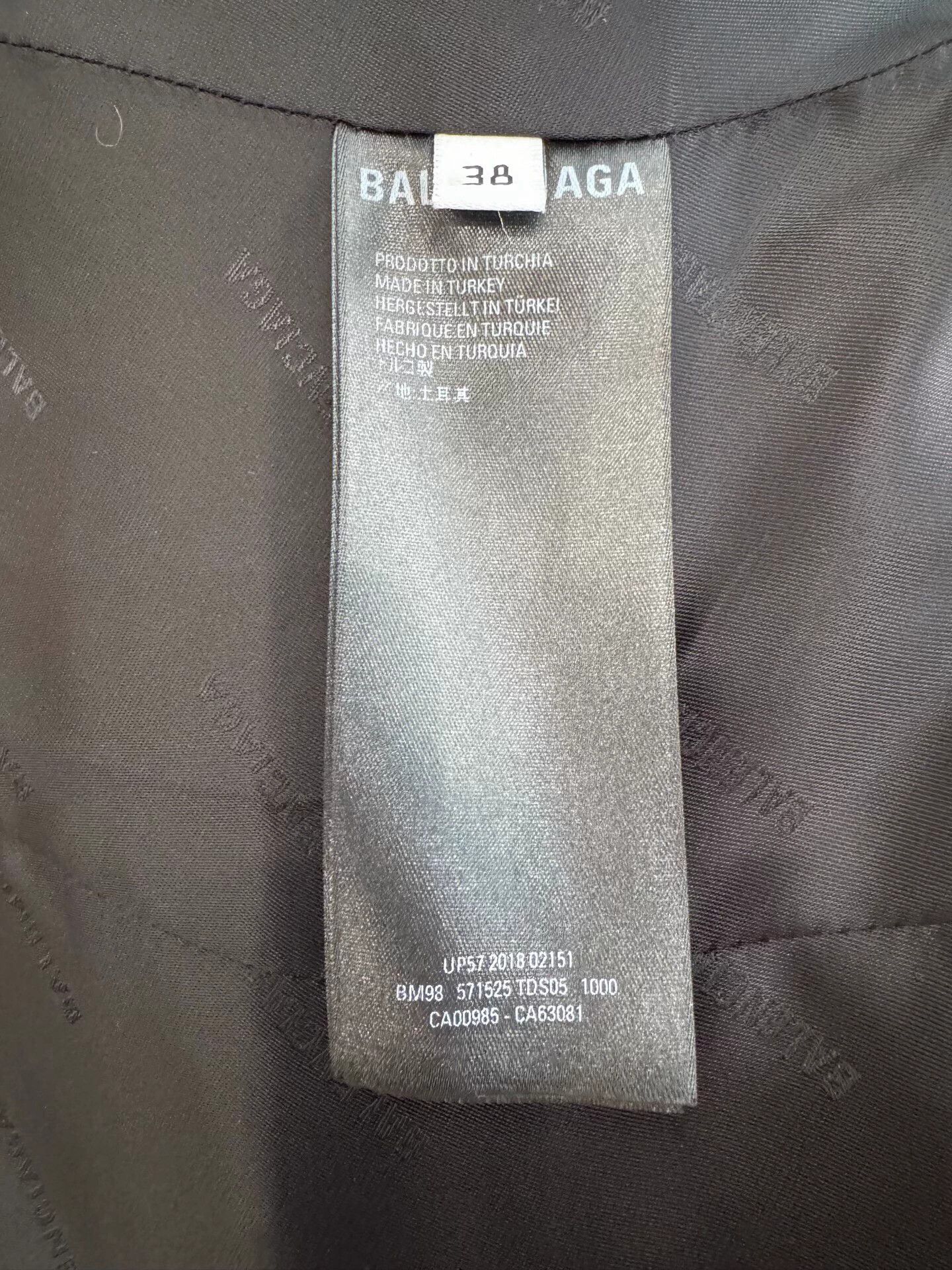 Balenciaga Balenciaga Black Double-Breasted Leather Moto Coat 38 Size XS / US 0-2 / IT 36-38 - 6 Thumbnail