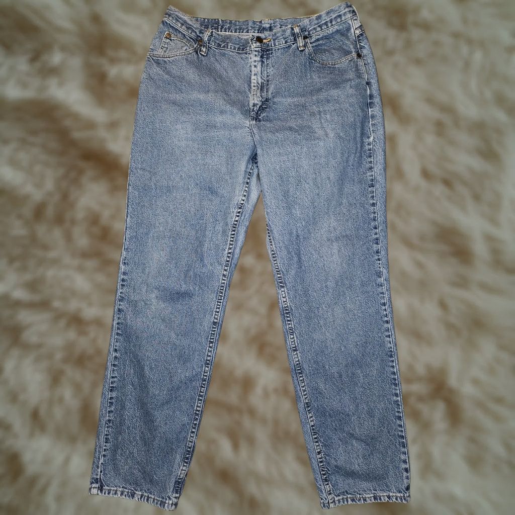 Wrangler VINTAGE Wrangler Jeans Women's 16x32 Blue 90s Cowboy USA Tapered Regular High Rise Denim 100% Cotton Size 38" / US 16 / IT 52 - 1 Thumbnail
