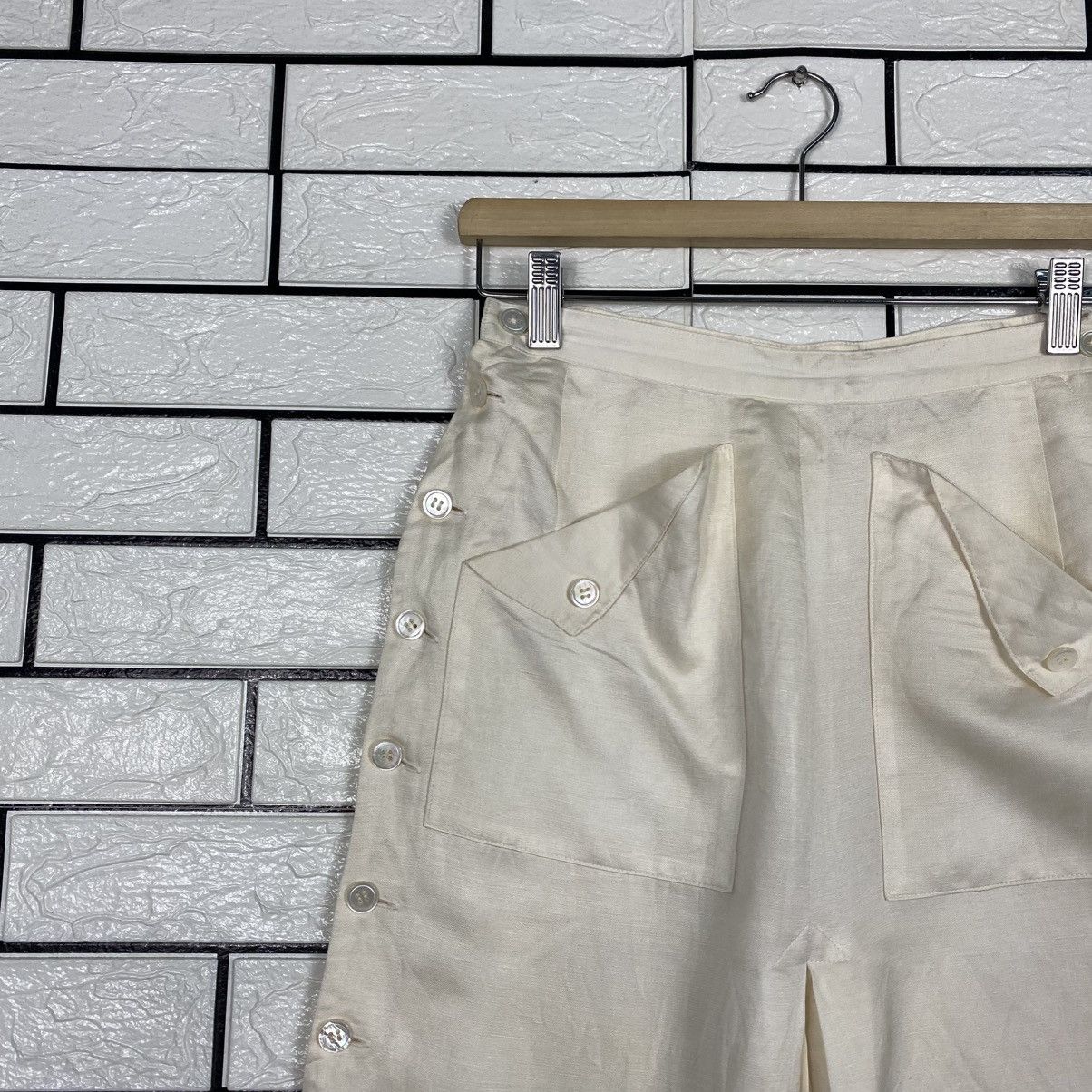 Yohji Yamamoto 📌Punk Style Bondage Pants Cropped Yoshie Inaba Japan Size 22" - 8 Thumbnail