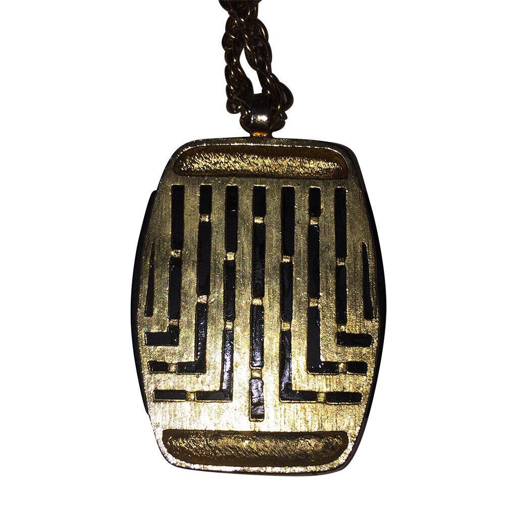 Lanvin Lanvin Simulated Black Onyx Pendant Necklace Size ONE SIZE - 3 Thumbnail