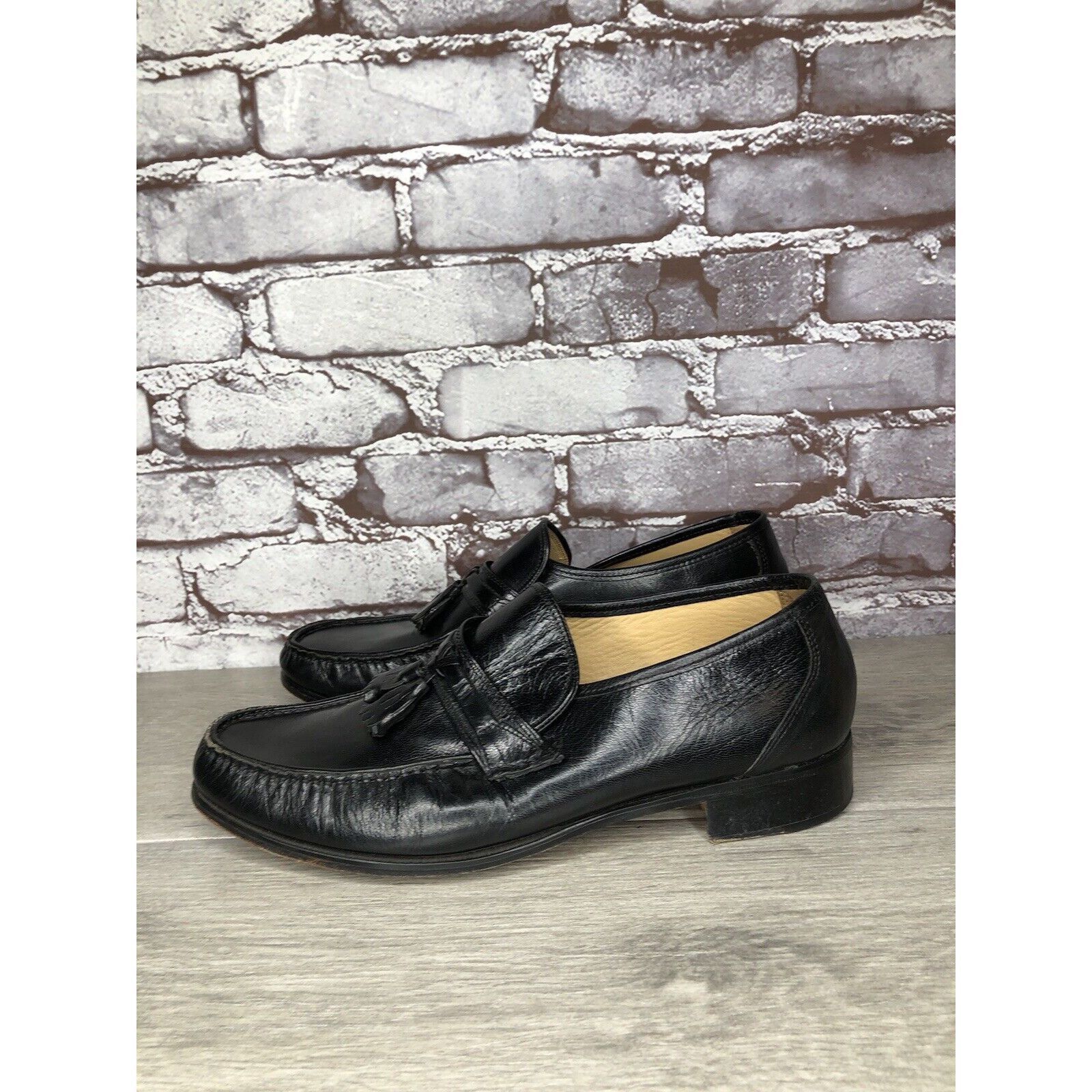 Nunn Bush Nunn Bush Black Leather Slip On Tassel Loafers Dress Shoes M Size US 10 / EU 43 - 21 Thumbnail
