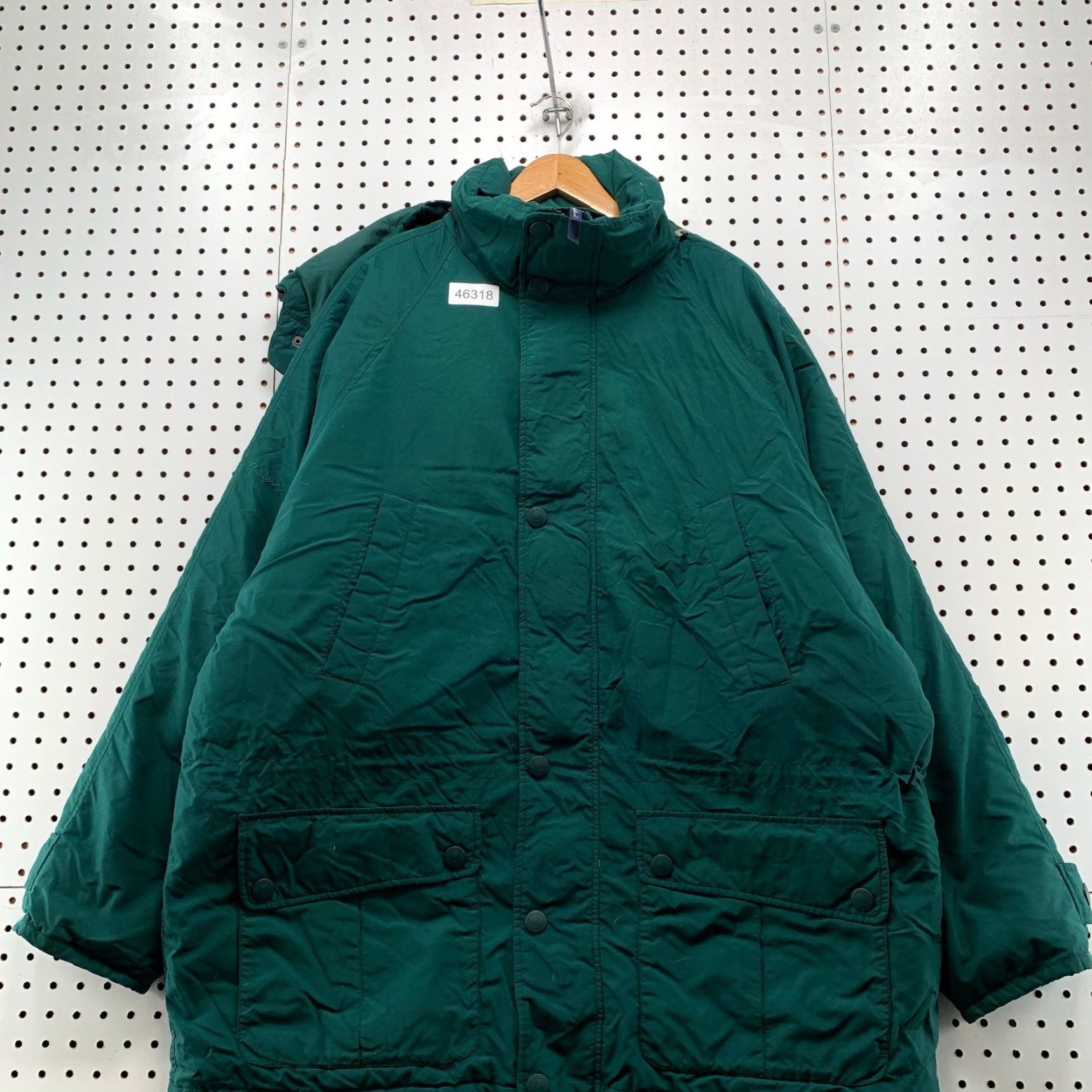 Eddie Bauer VINTAGE Eddie Bauer Down Puffer Park Coat Mens XL Green Outdoor Heavyweight Parka Hoodie Size US XL / EU 56 / 4 - 3 Thumbnail