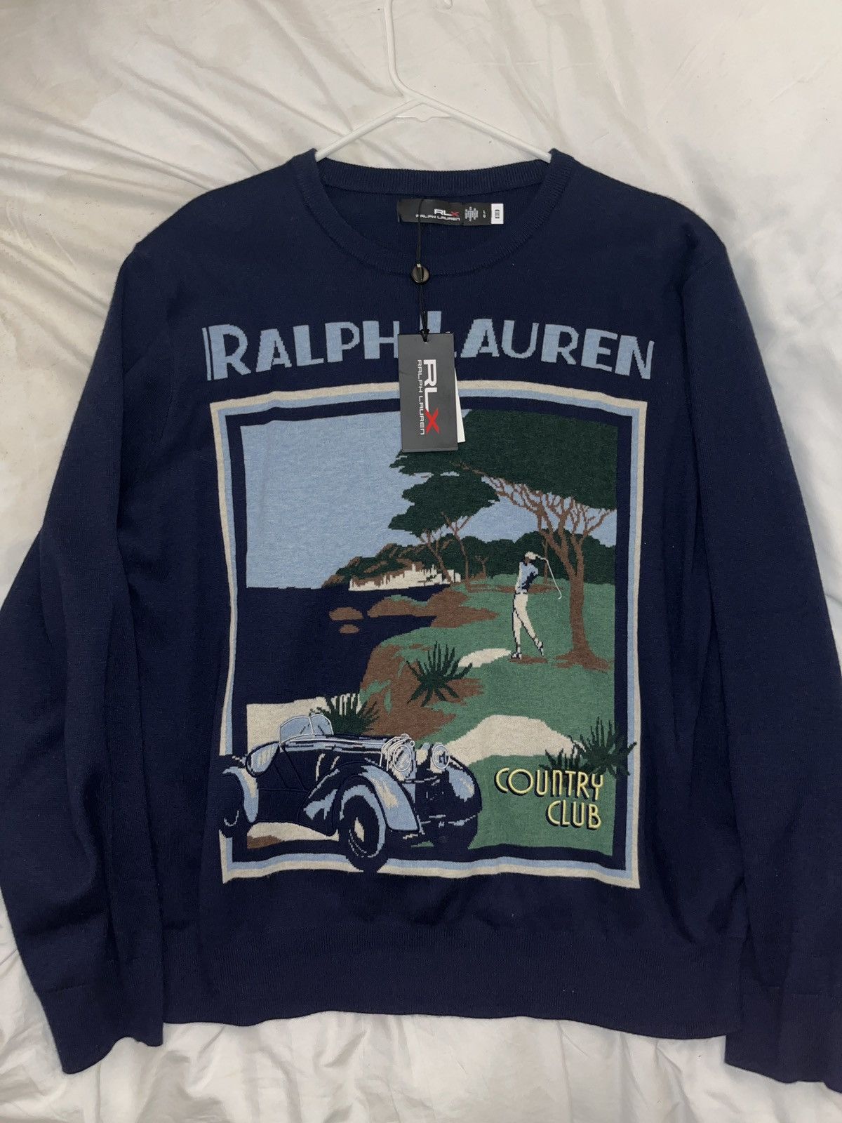 Polo Ralph Lauren Rare RLX Ralph Lauren Country Club Knitted Sweater Size US L / EU 52-54 / 3 - 2 Thumbnail