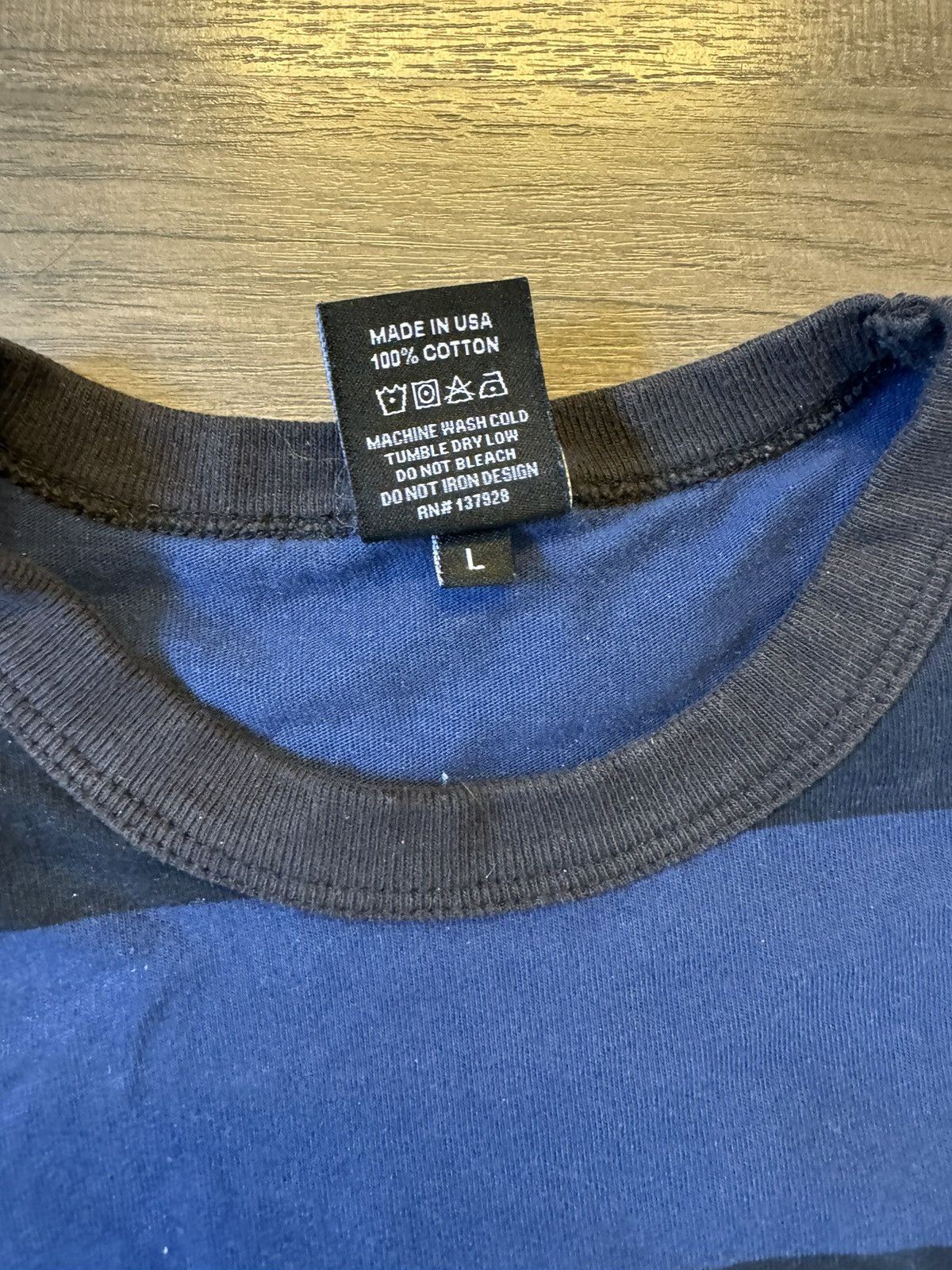 Only NY Blue/Black long sleeve shirt Size US L / EU 52-54 / 3 - 3 Thumbnail