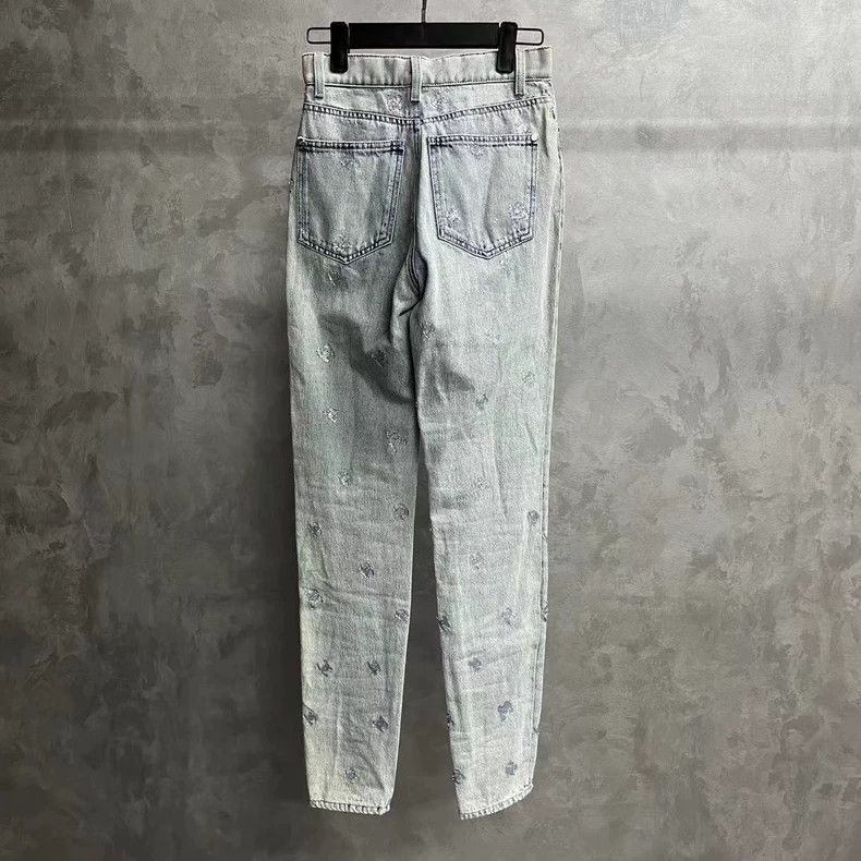 Chanel chanel blue sequined logo casual jeans -2505 Size US 34 / EU 50 - 2 Thumbnail