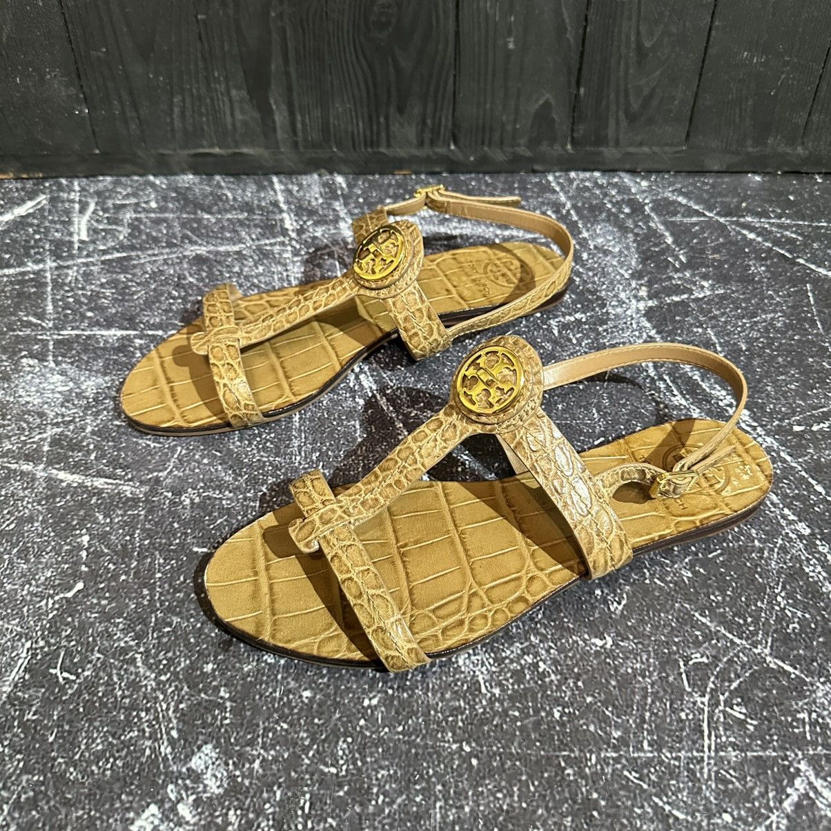 Tory Burch TORY BURCH Women’s Leather Sandals Size 9M Size US 9 / IT 39 - 4 Thumbnail