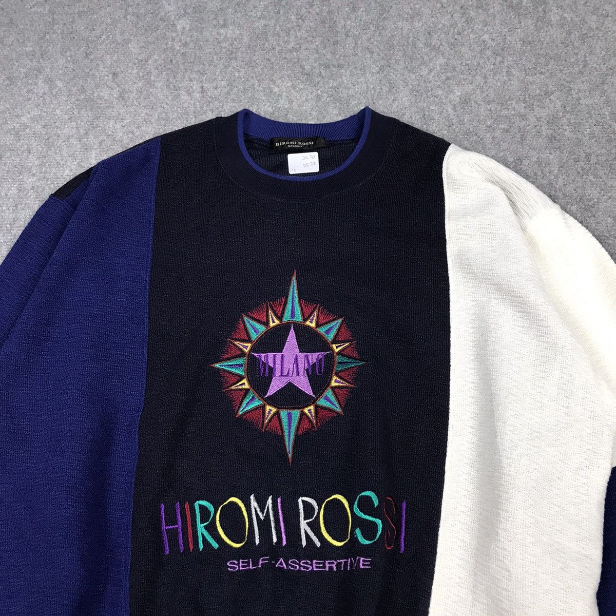 Japanese Brand HIROMI ROSSI JAPAN PATCHWORK MULTICOLOUR SWEATSHIRT Size US M / EU 48-50 / 2 - 2 Thumbnail
