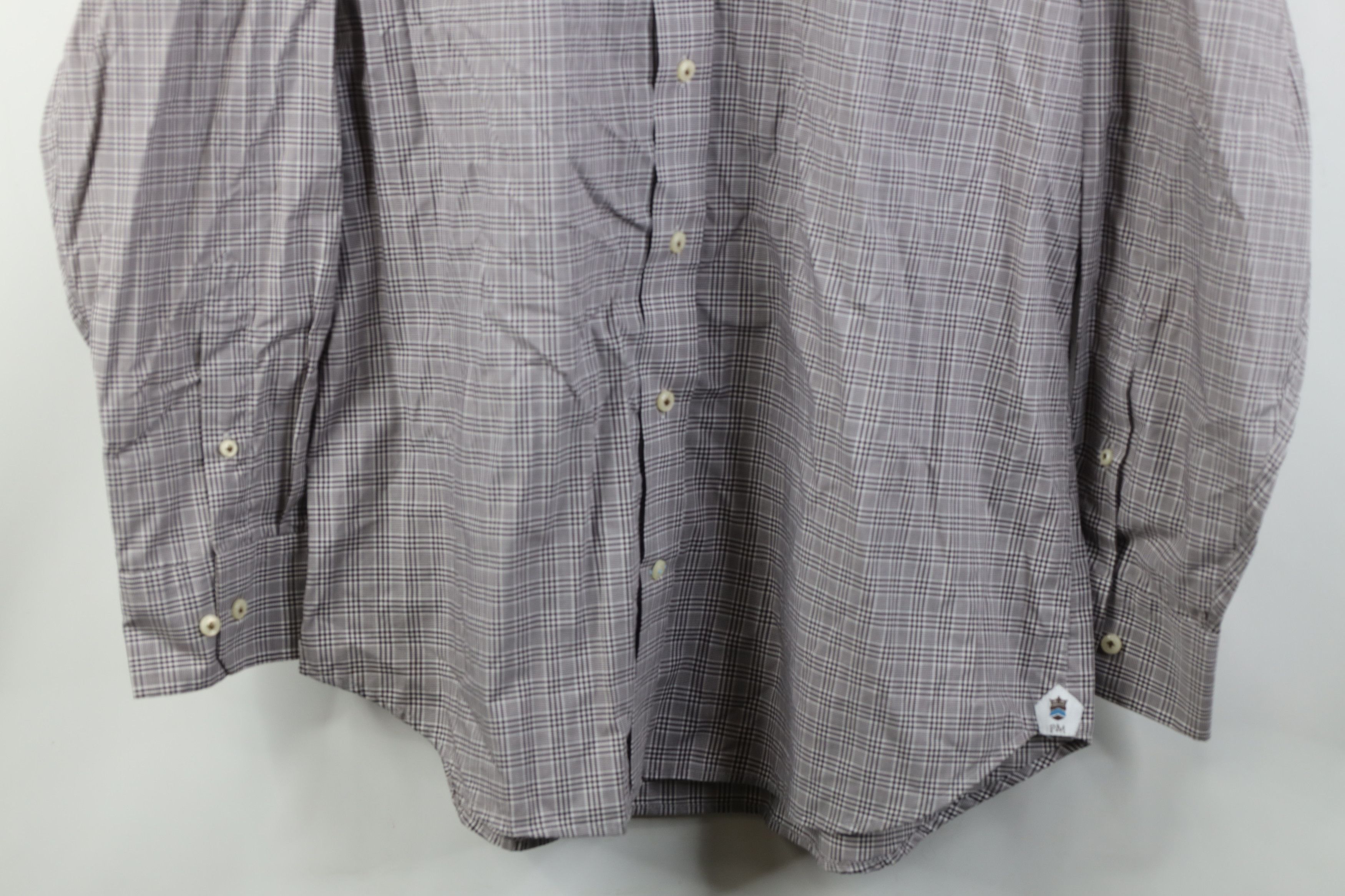 Peter Millar Peter Millar Long Sleeve Button Dress Shirt Plaid Cotton Size US L / EU 52-54 / 3 - 3 Thumbnail