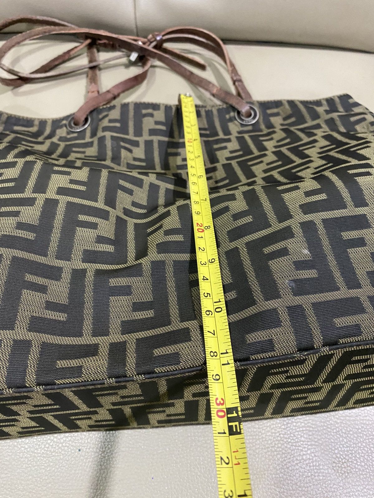 Fendi Authentic Fendi Zucca Monogram Tote Bag Size ONE SIZE - 9 Thumbnail