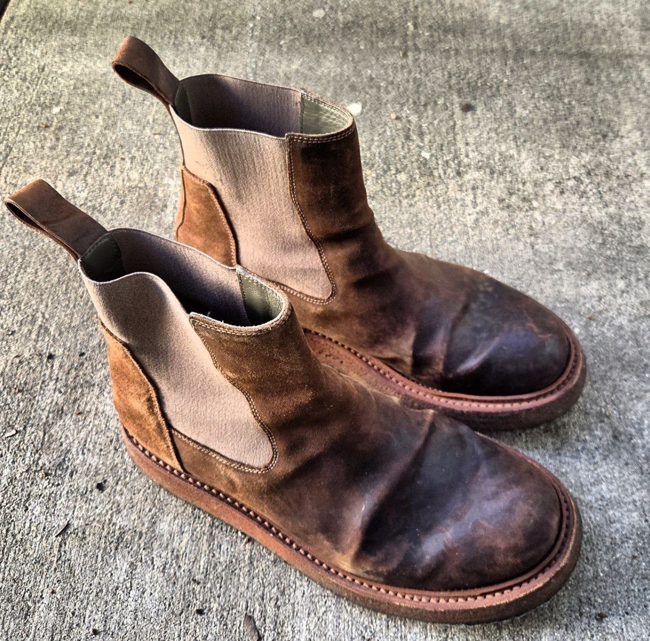Rick Owens Rick Owens SS21 Tecuatl Brown Leather Creeper Boots Size US 8 / EU 41 - 1 Thumbnail