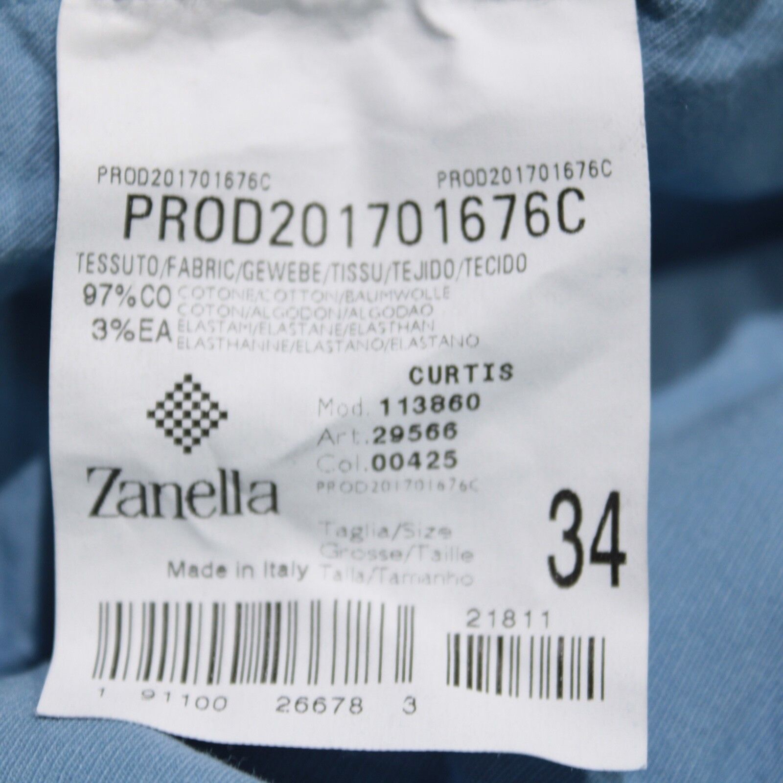Zanella Zanella New with tags Chino Size 36 US In Blue Size US 36 / EU 52 - 5 Thumbnail