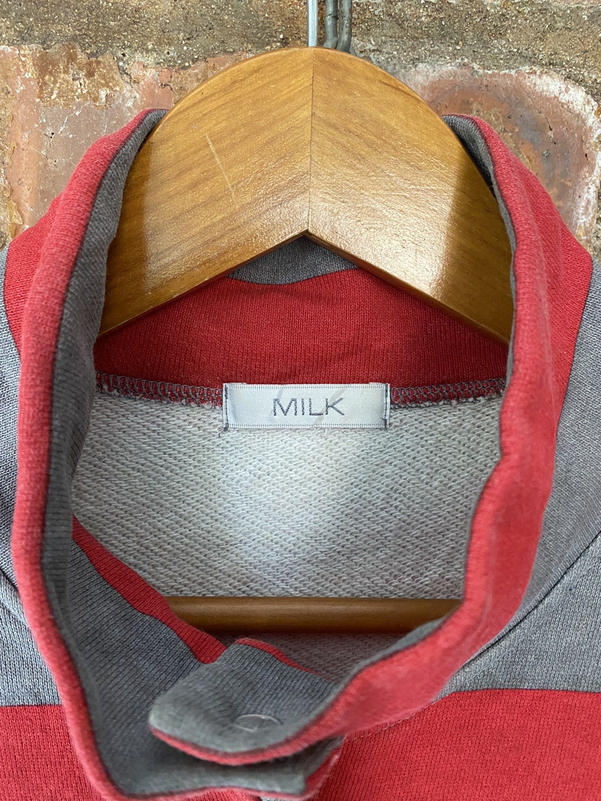 Japanese Brand 90's MILK , MILK BOY punk border shirt Size M / US 6-8 / IT 42-44 - 10 Thumbnail