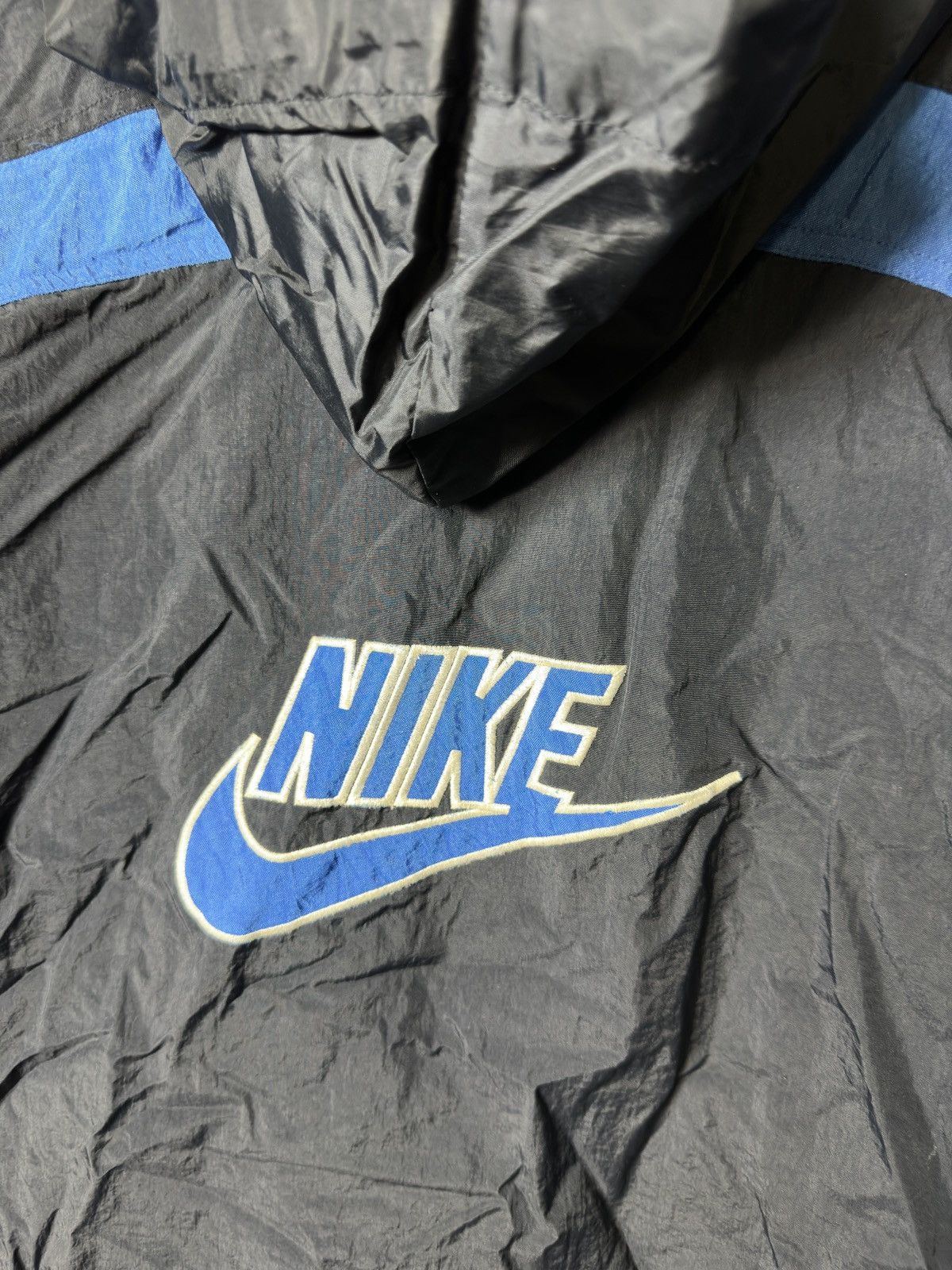 Nike × Vintage NIKE PREMIER VINTAGE 90s NYLON EMBROIDERED BACK LOGO JACKET Size US XL / EU 56 / 4 - 2 Thumbnail