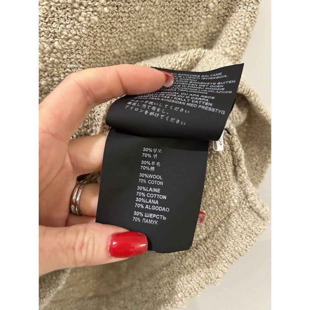 Prada PRADA Boucle Drawstring Mini Dress NWT S Oatmeal Authentic Size S / US 4 / IT 40 - 14 Thumbnail
