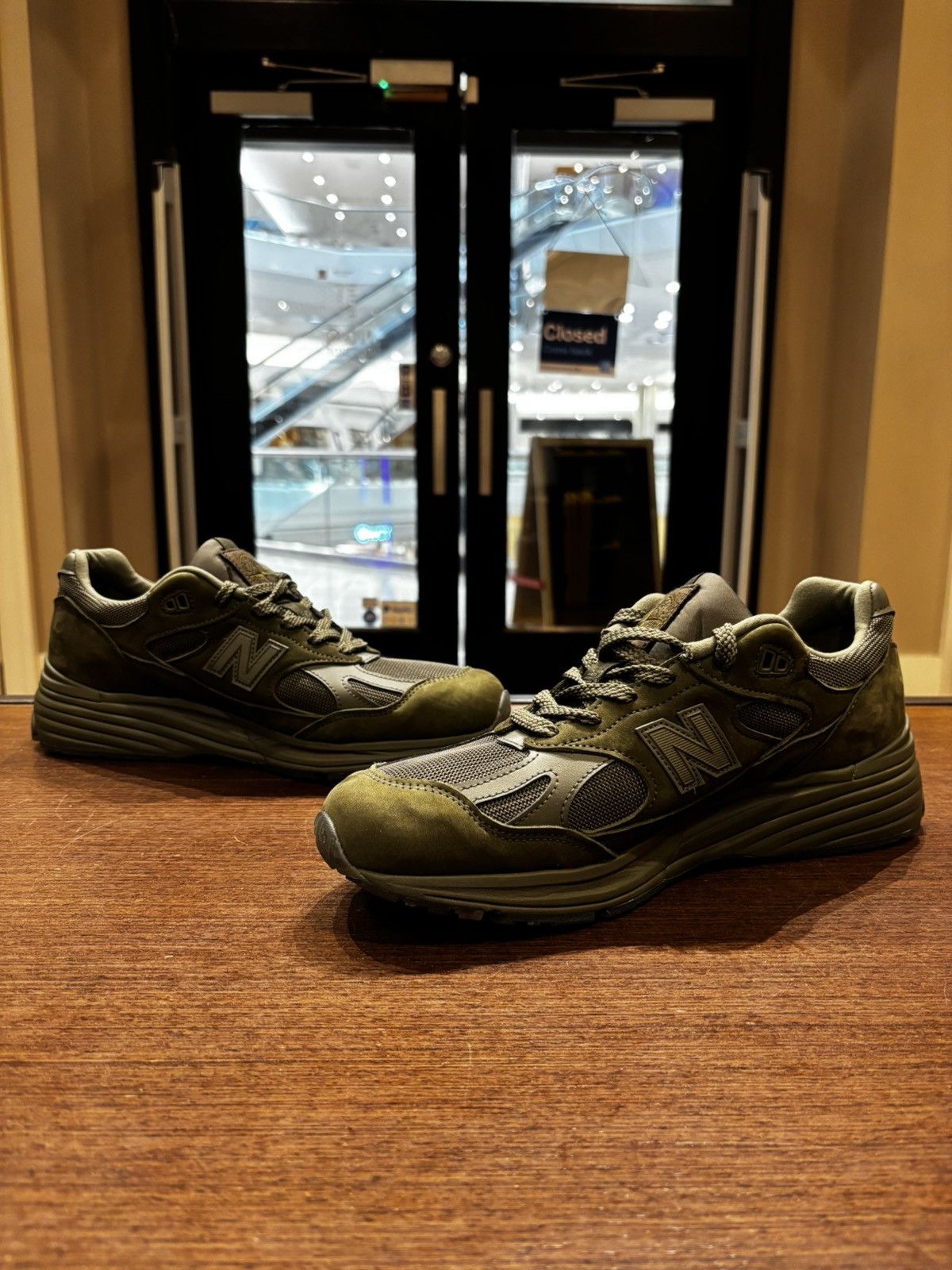 New Balance × Stone Island NB X Stone Island 991 V2 ‘MI UK Ghost Pack Green’ Size US 10.5 / EU 43-44 - 2 Thumbnail