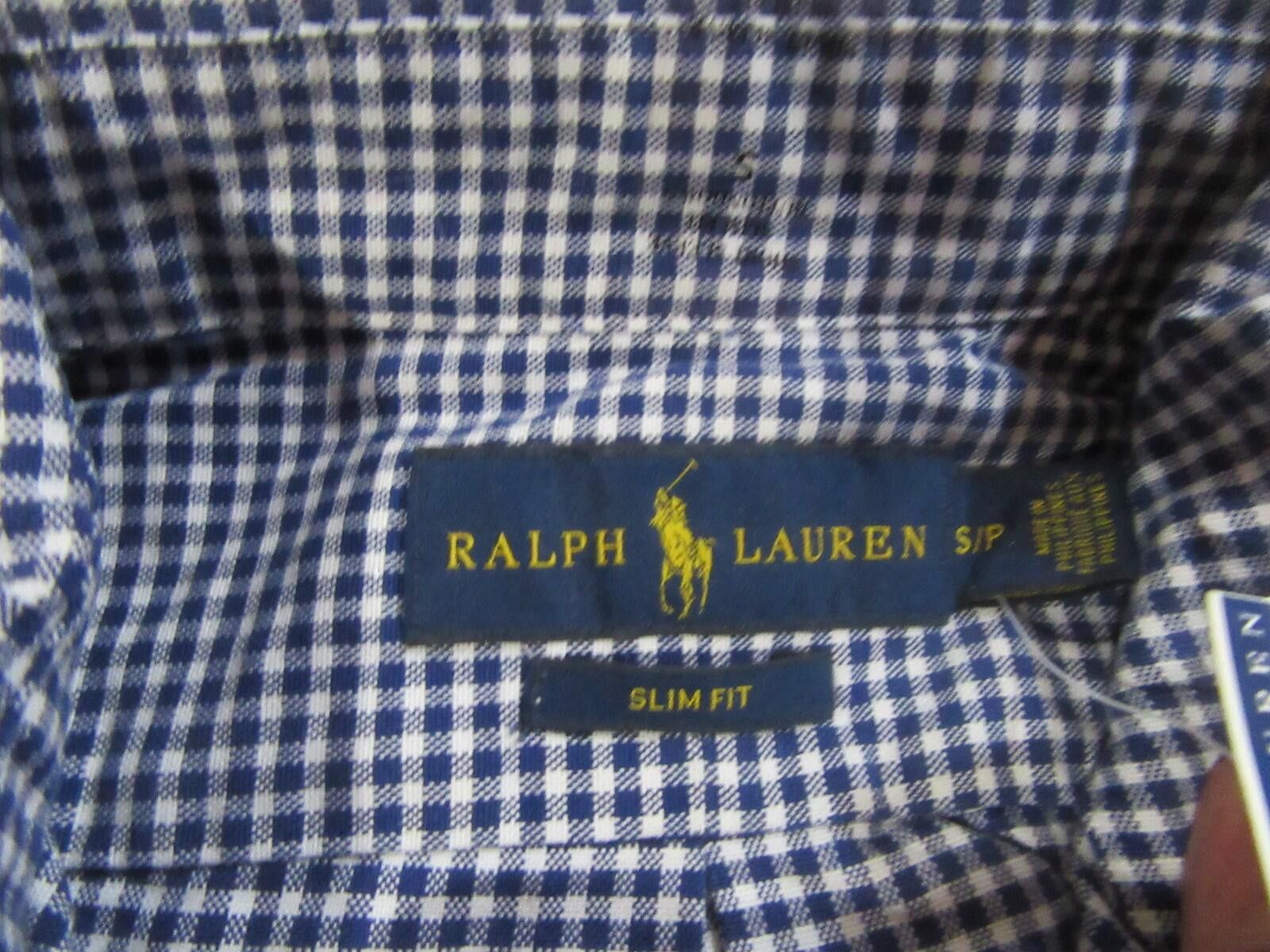 Polo Ralph Lauren Polo Ralph Lauren Slim Fit Button Down Shirt Blue Gingham Size US M / EU 48-50 / 2 - 6 Thumbnail