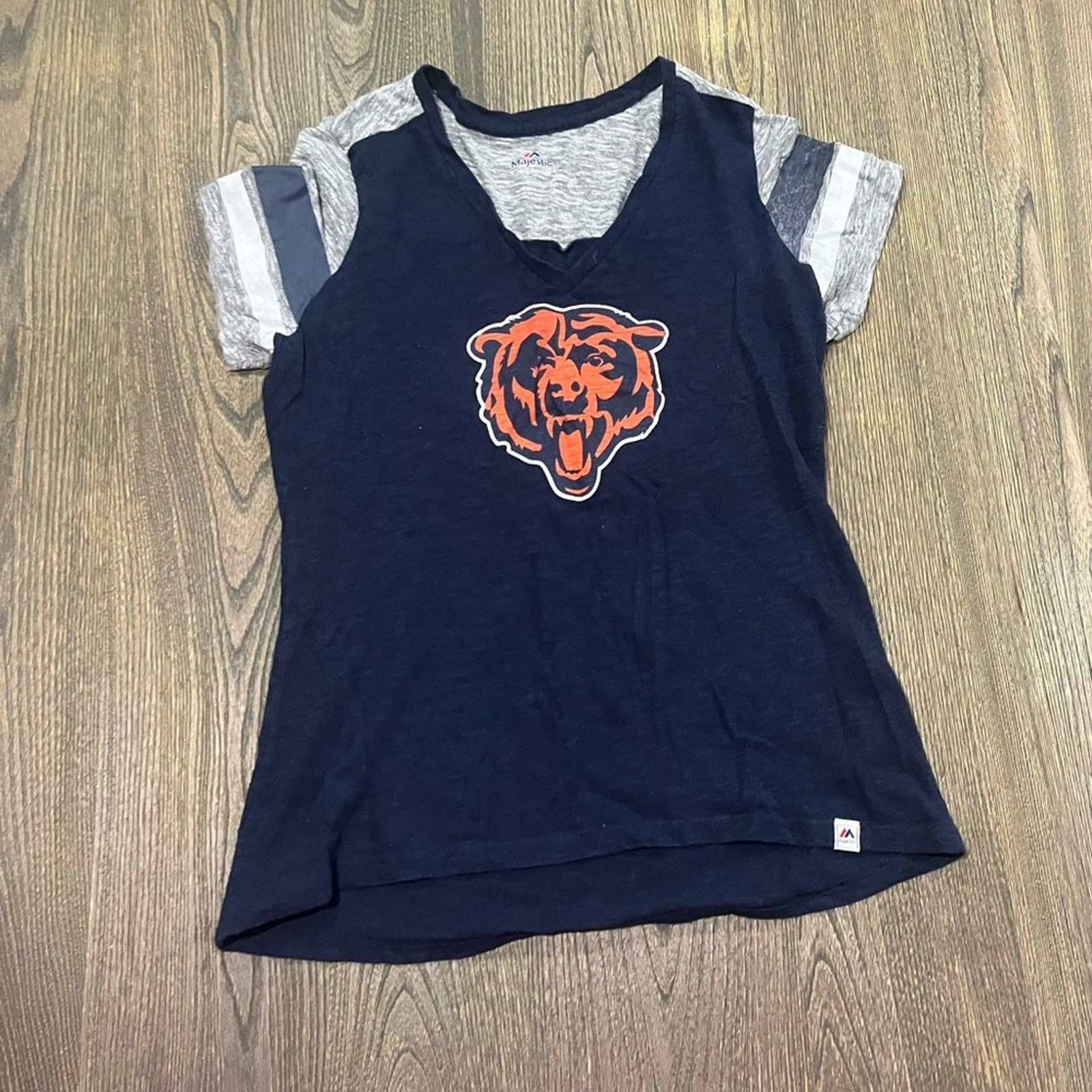 Majestic Majestic Womens T-Shirt Chicago Bears Football Gray Size M Size M / US 6-8 / IT 42-44 - 1 Thumbnail