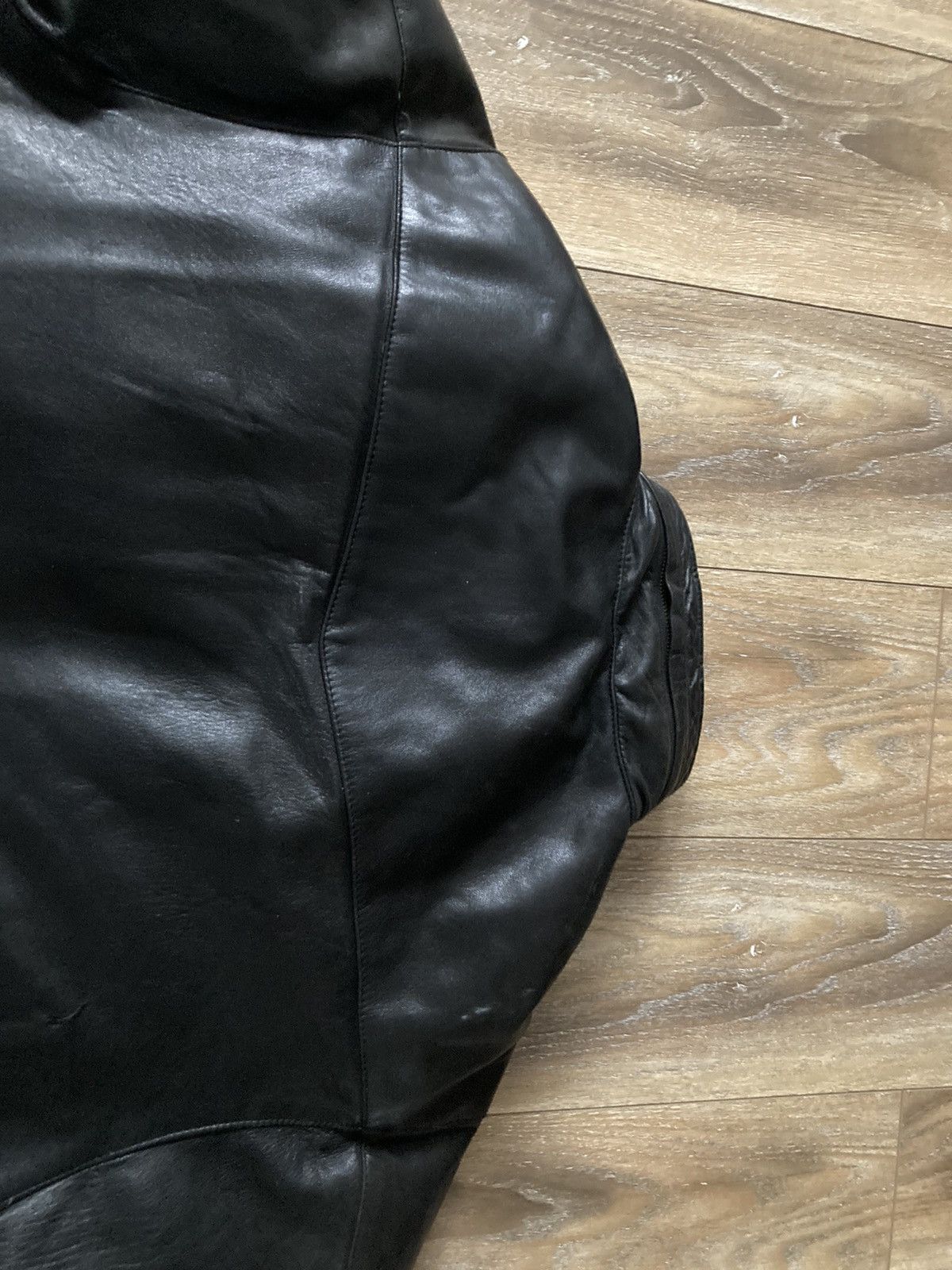 Chevignon Vintage Chevignon Leather Puffer Jacket Size US XL / EU 56 / 4 - 9 Thumbnail