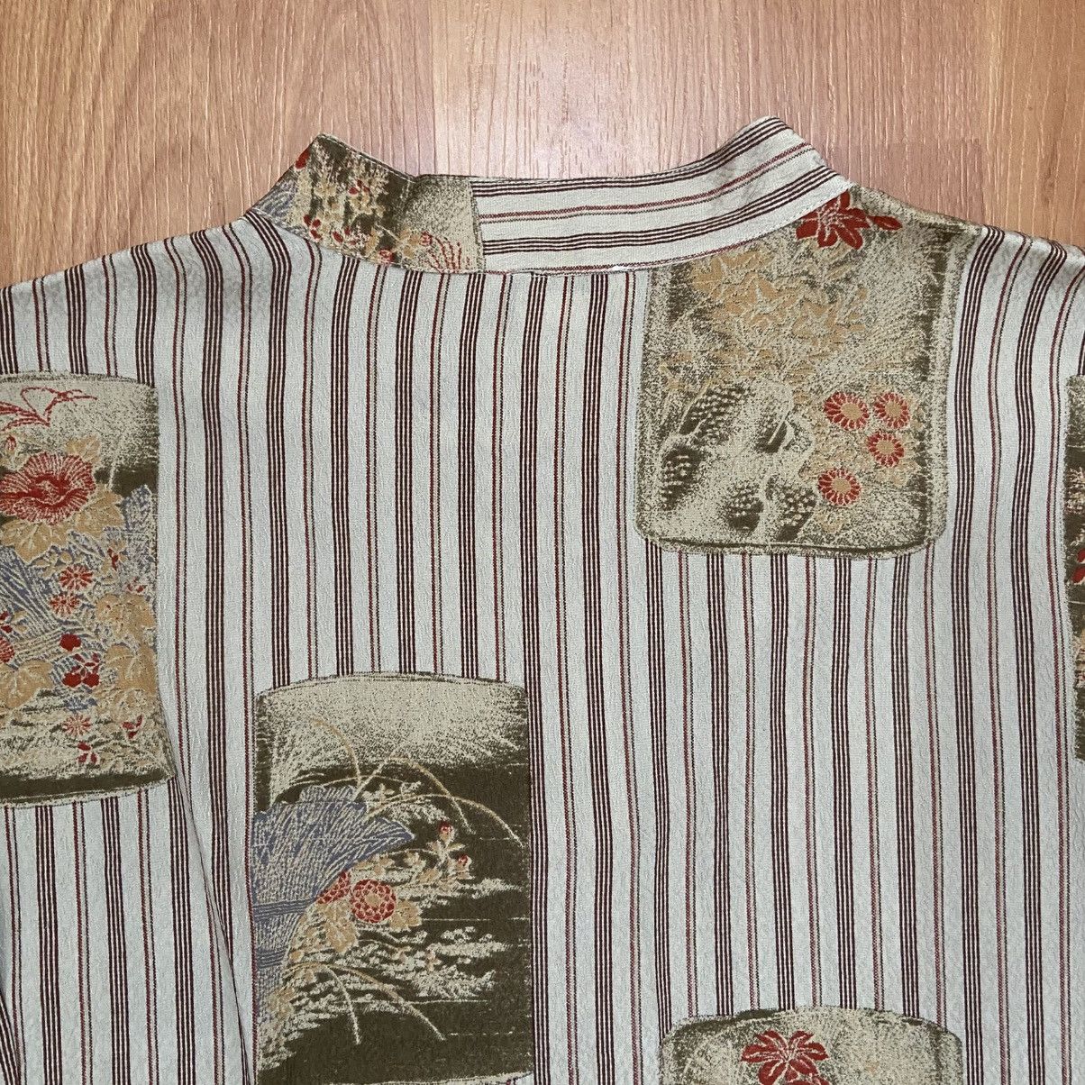 Vintage Vintage Citron Women’s Floral 100% Silk Button Up Shirt XL Size XL / US 12-14 / IT 48-50 - 5 Thumbnail